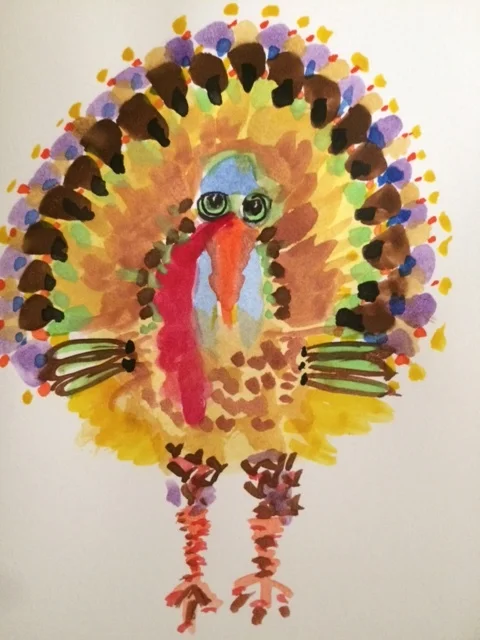 Turkey Greeting Card 8 Pack