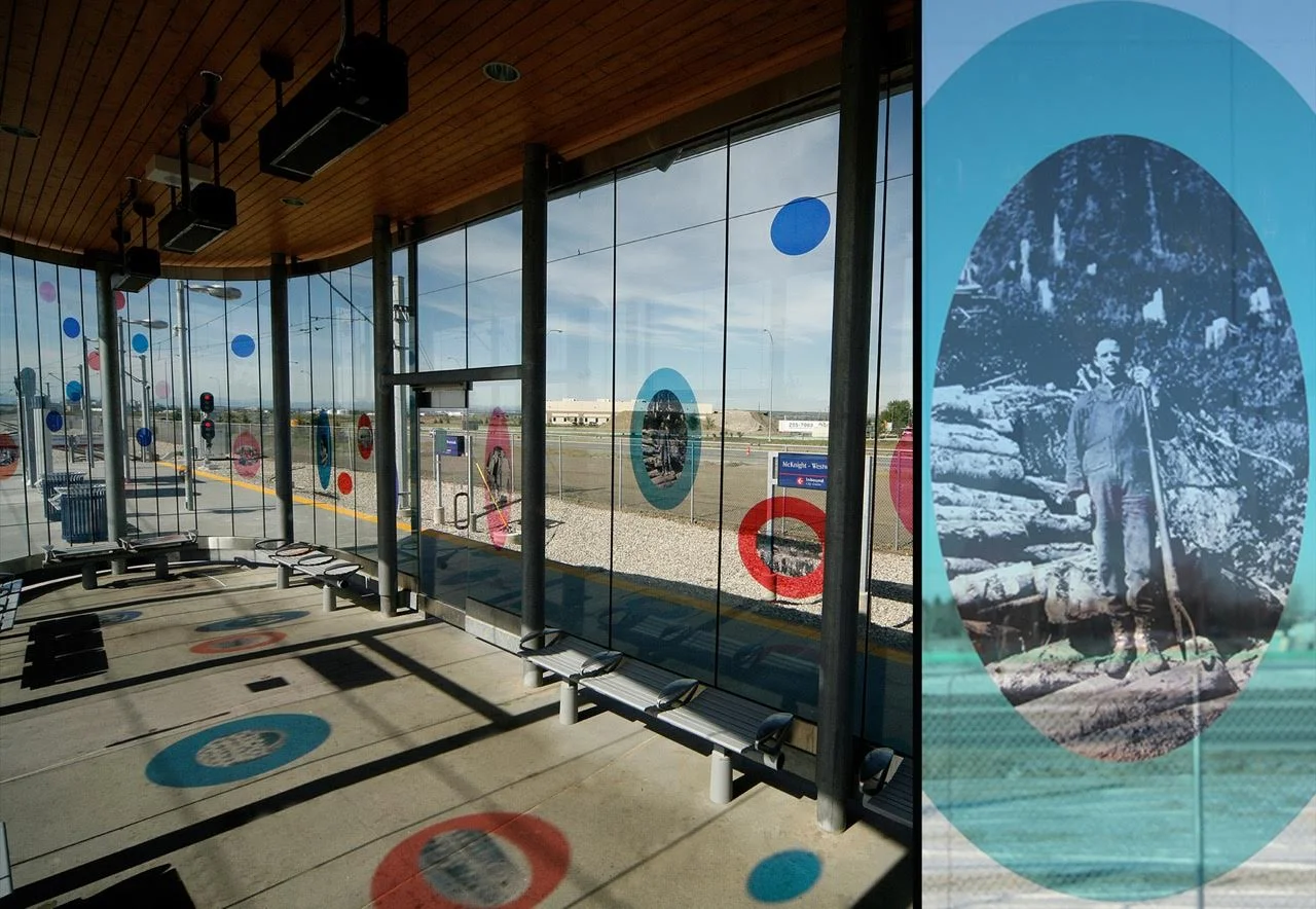 Recollections, McKnight-Westwind Transit Station, Calgary, Alberta