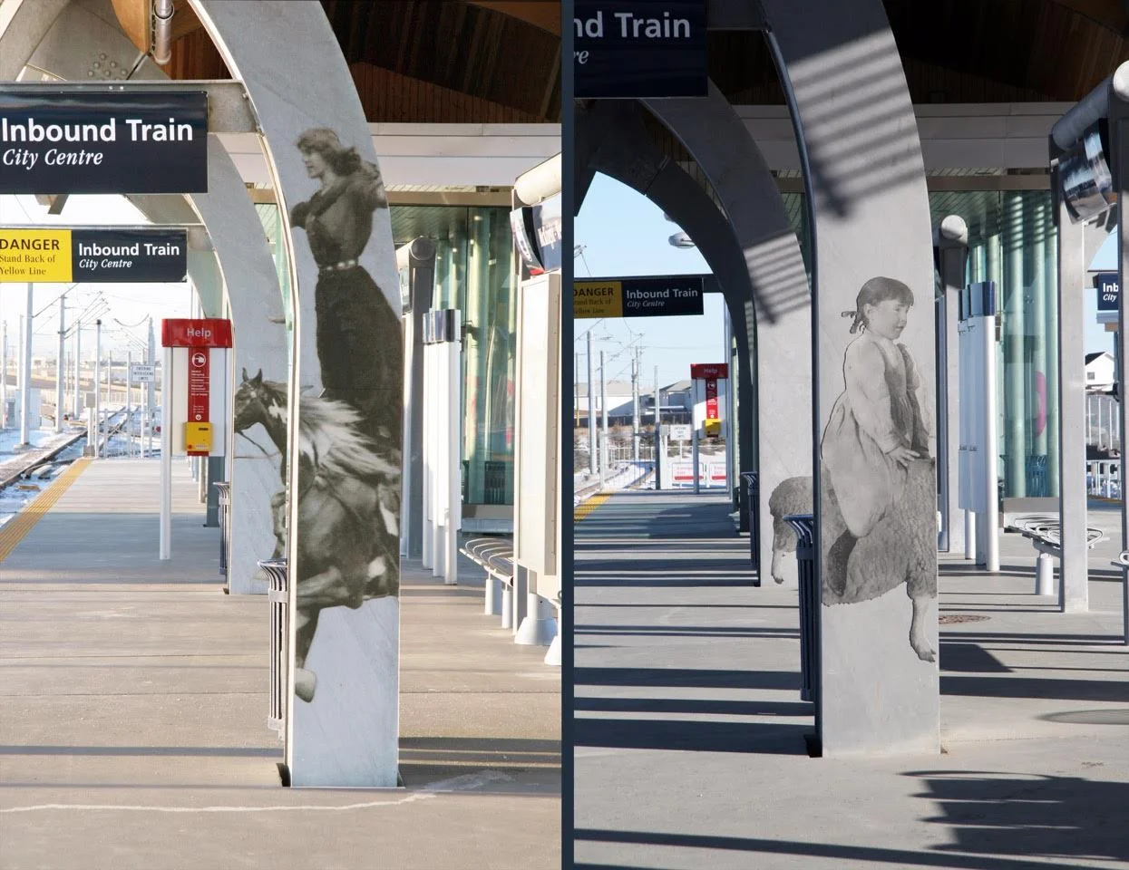 Recollections, McKnight-Westwind Transit Station, Calgary, Alberta