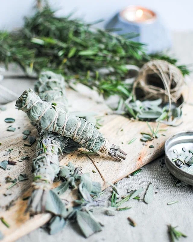 Sage is magic and mighty! This unassuming CA and Mexico native is an evergreen shrub who smells just as magical burning as it does raw! We've run into this beauty on our hiking paths more times than we can count. Have you ever seen white sage growing