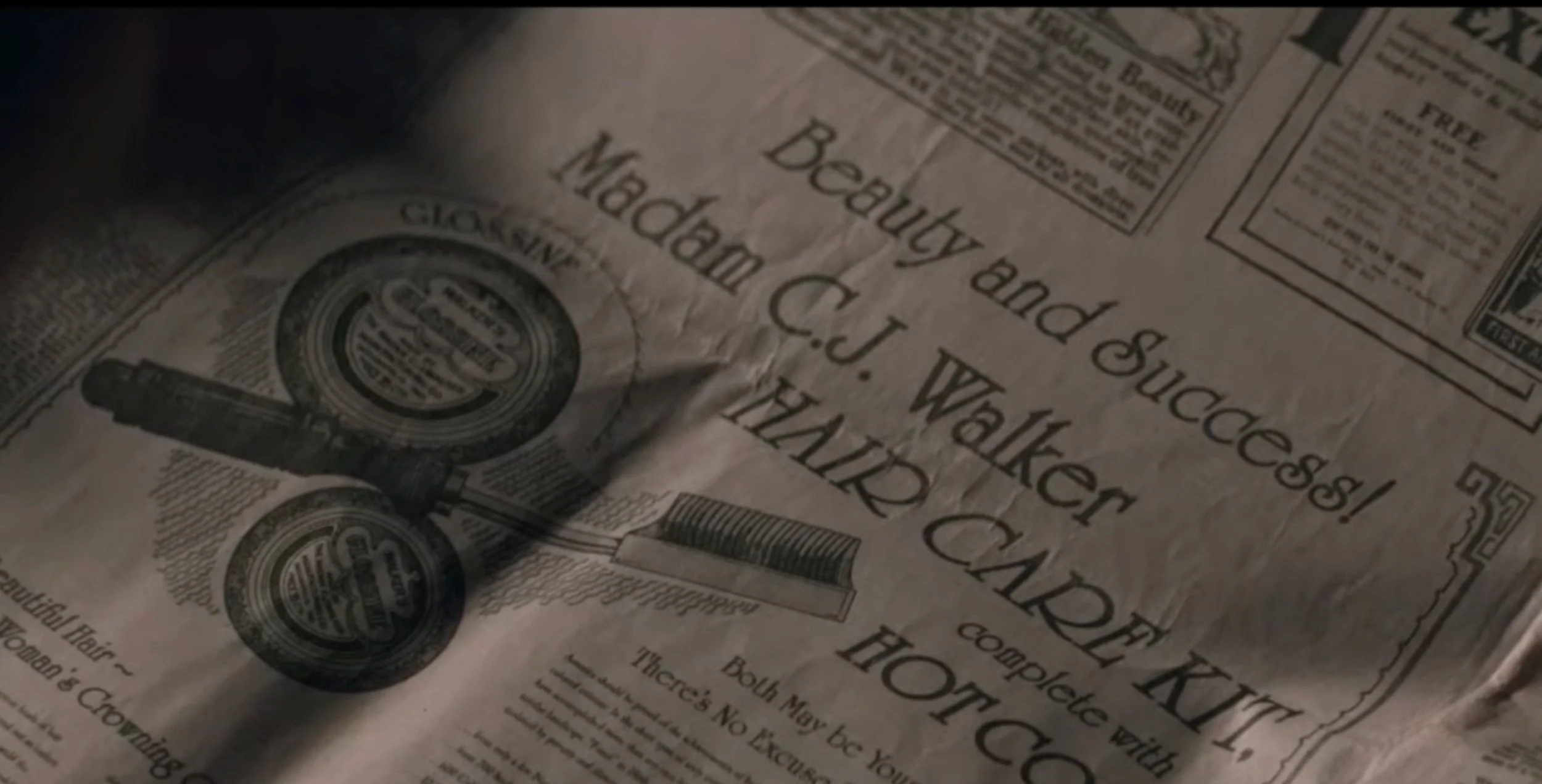 Madam C.J. Walker newspaper ad