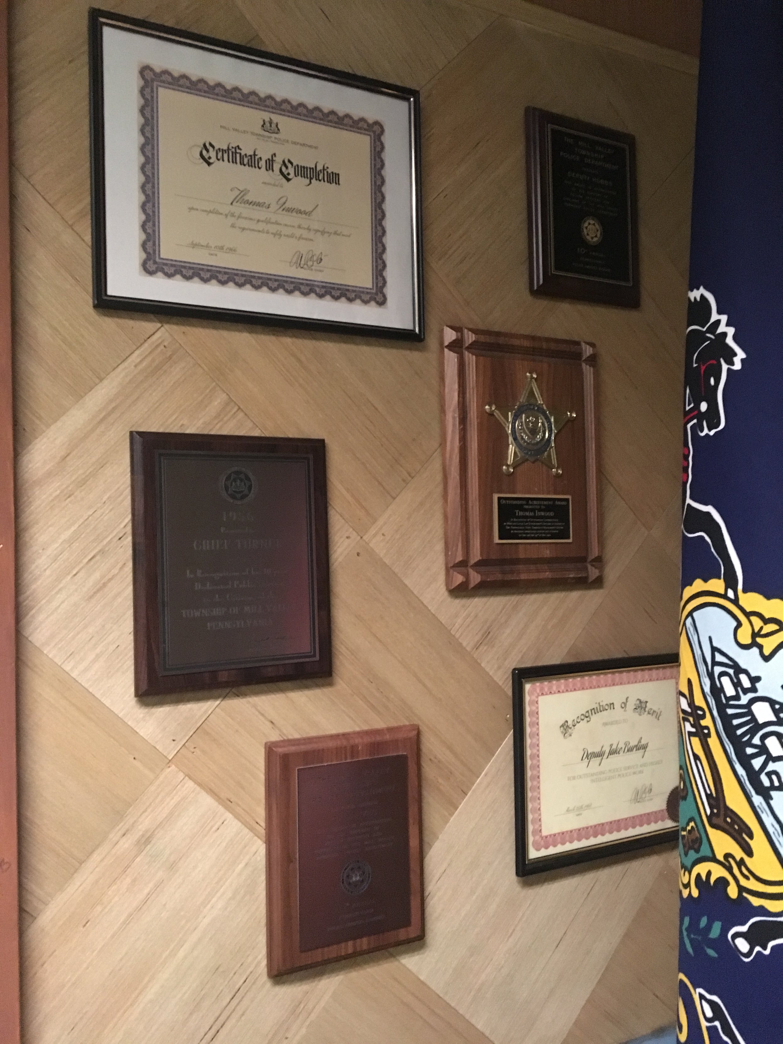 Police Station Graphics:  Awards and Certificates