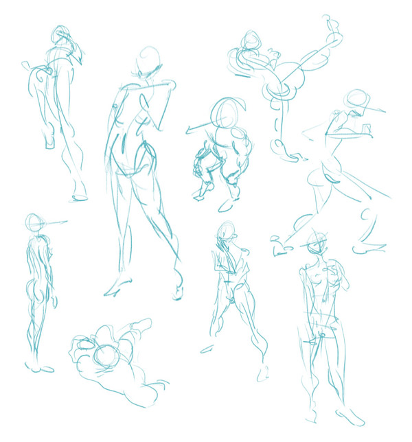 30 Second Figure Drawing Practice