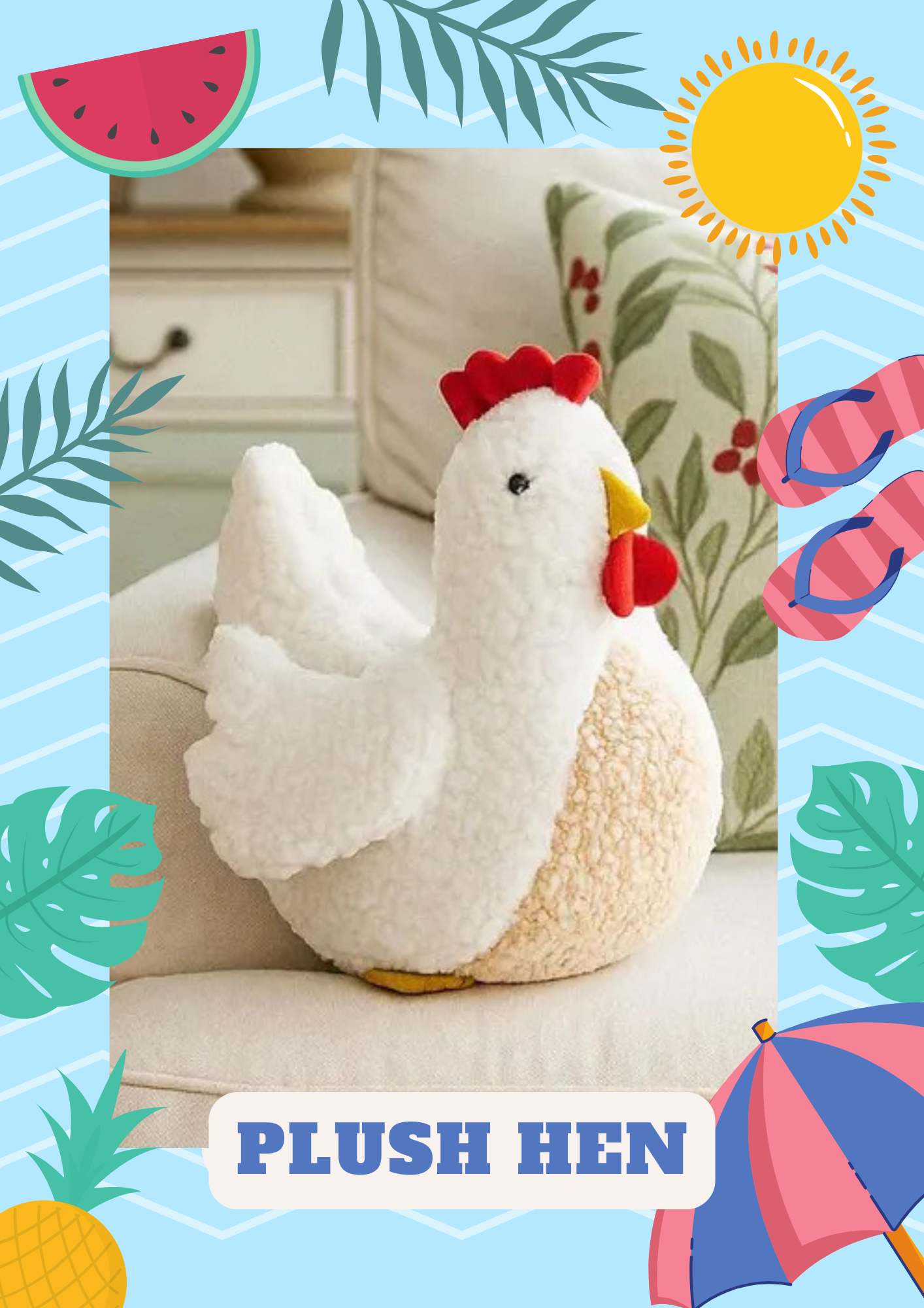 Plush Hen