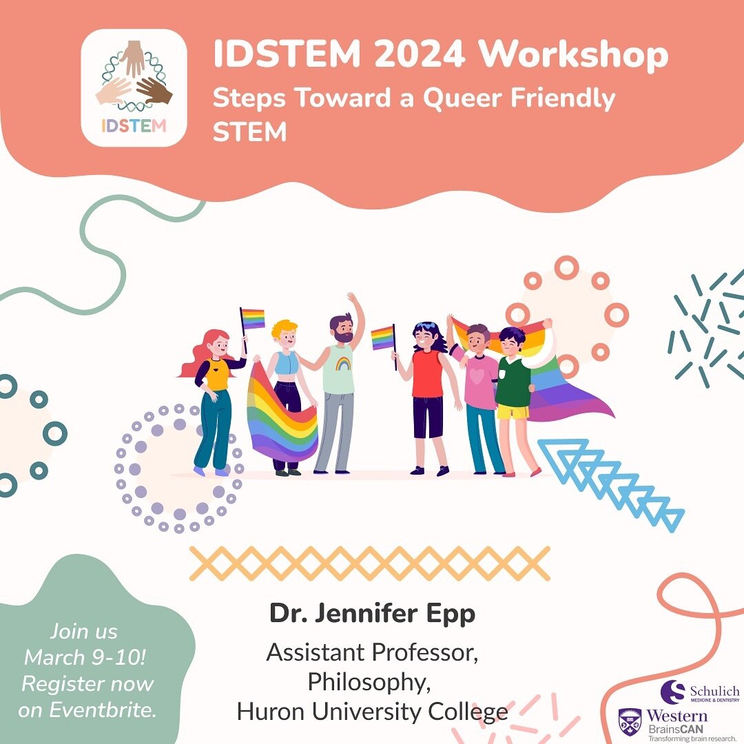 📝 Workshop: Steps Toward a Queer Friendly STEM
📢 Meet our workshop leader, Dr. Jennifer Epp!

Jennifer Epp is an Assistant Professor in the Department of Philosophy at Huron at Western. Her research investigates intersections between the ethics, ep
