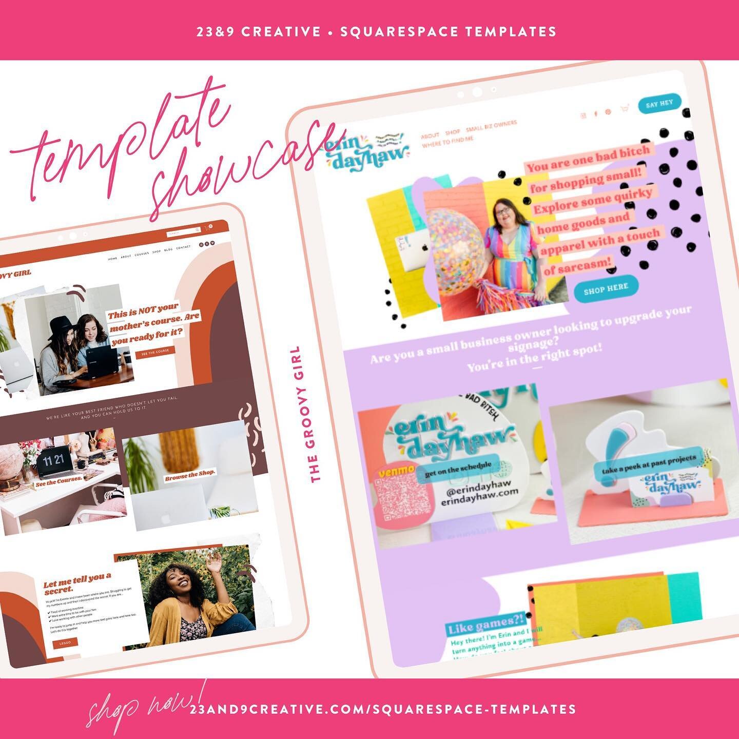 To my Groovy Girls🪩 &mdash; this modern take on the retro vibe is perfect for your new site!!🕺🏾👏🏻

Either 1️⃣keep the 70s look, or 2️⃣ add in some of your own fee and make it your own like this amazing real-life revamp!

👉🏻 No matter the brand