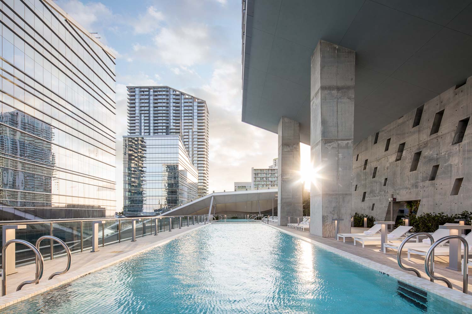 REACH also offers a rooftop pool deck with impressive views