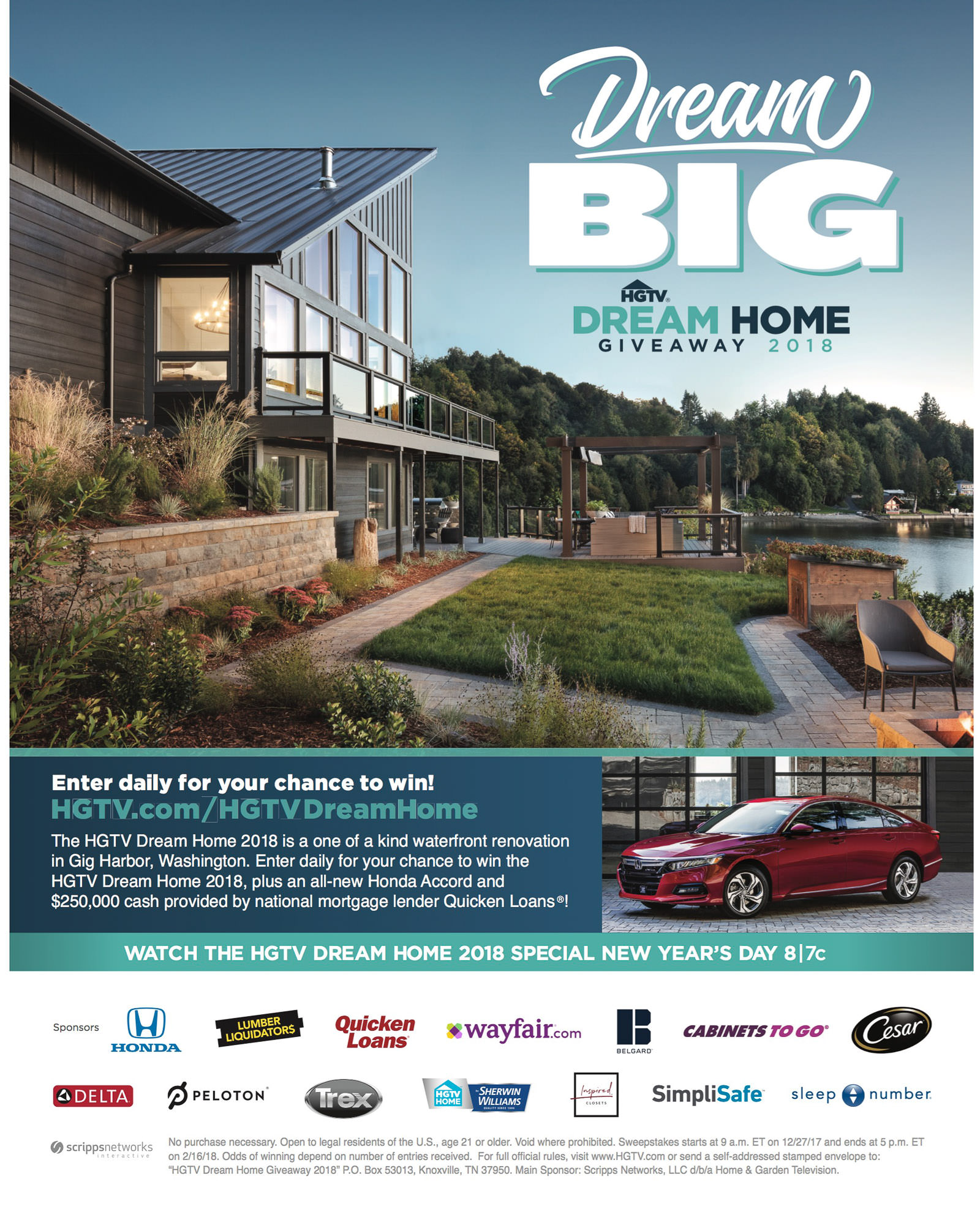 HGTV: Dream Home Giveaway 2018