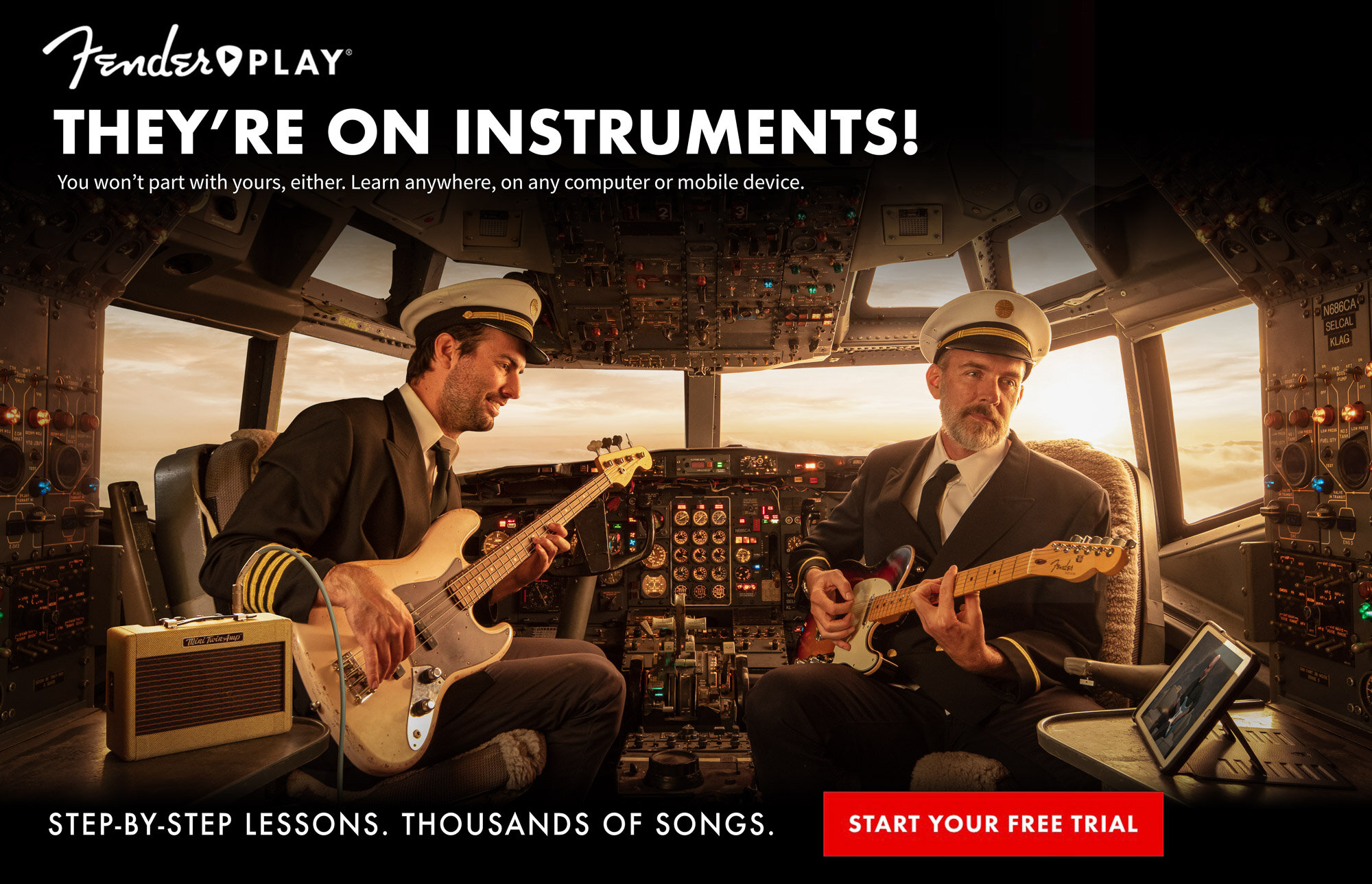 Fender Play 'They're On Instruments!' Concept