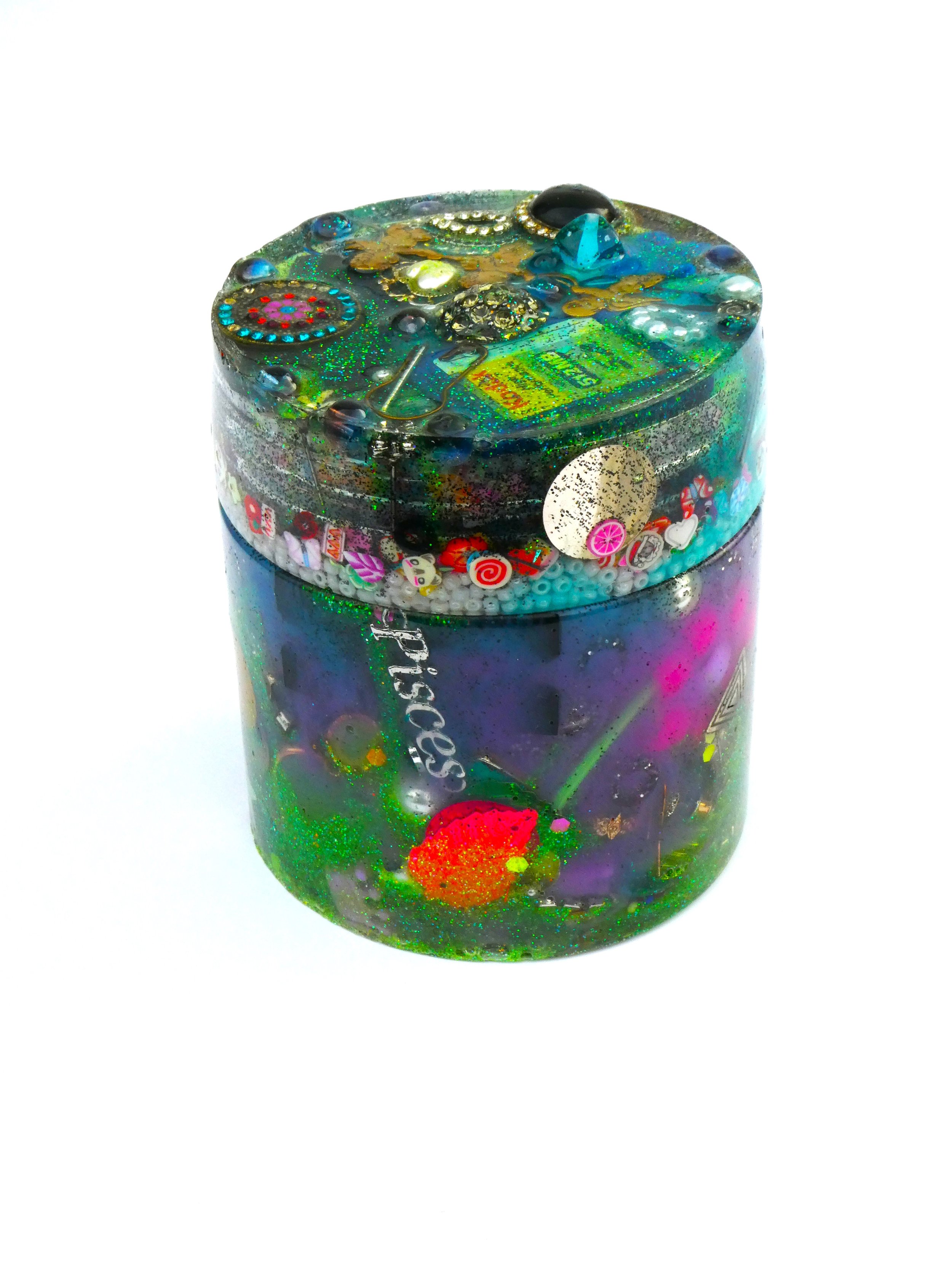 Circular Jar - Multicolored Random Stuff Memory Box  (16)l.JPG