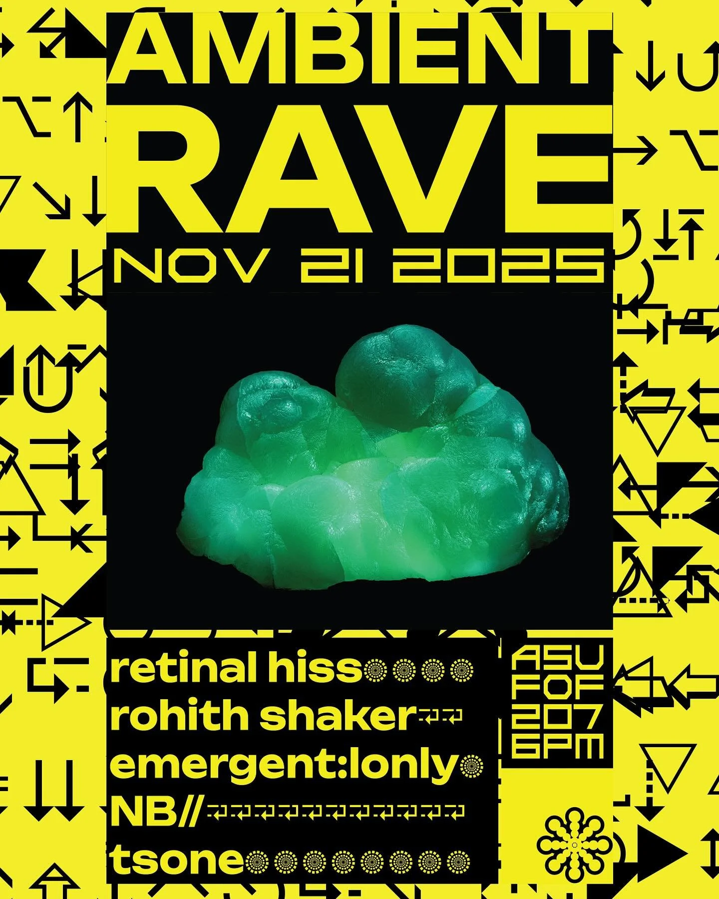 Ambient Rave happening next week at ASU, with special guests @terminal_11 @rohith.shaker @rileyjonesdoesmusic @nickolas.brightbill. FREE EVENT!!!
.
.
.
.
.
.
.
#ambientmusic #synthesizer #generativemusic #music #livemusic #electronicmusic #shoegaze #