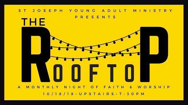 Hey friends! We're back with The Rooftop this Thursday at 7:30pm...rain or shine! #stjosephya