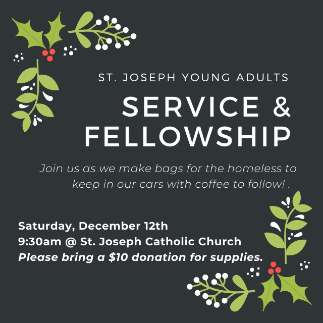 St. Joseph Young Adults: Service &amp; Fellowship