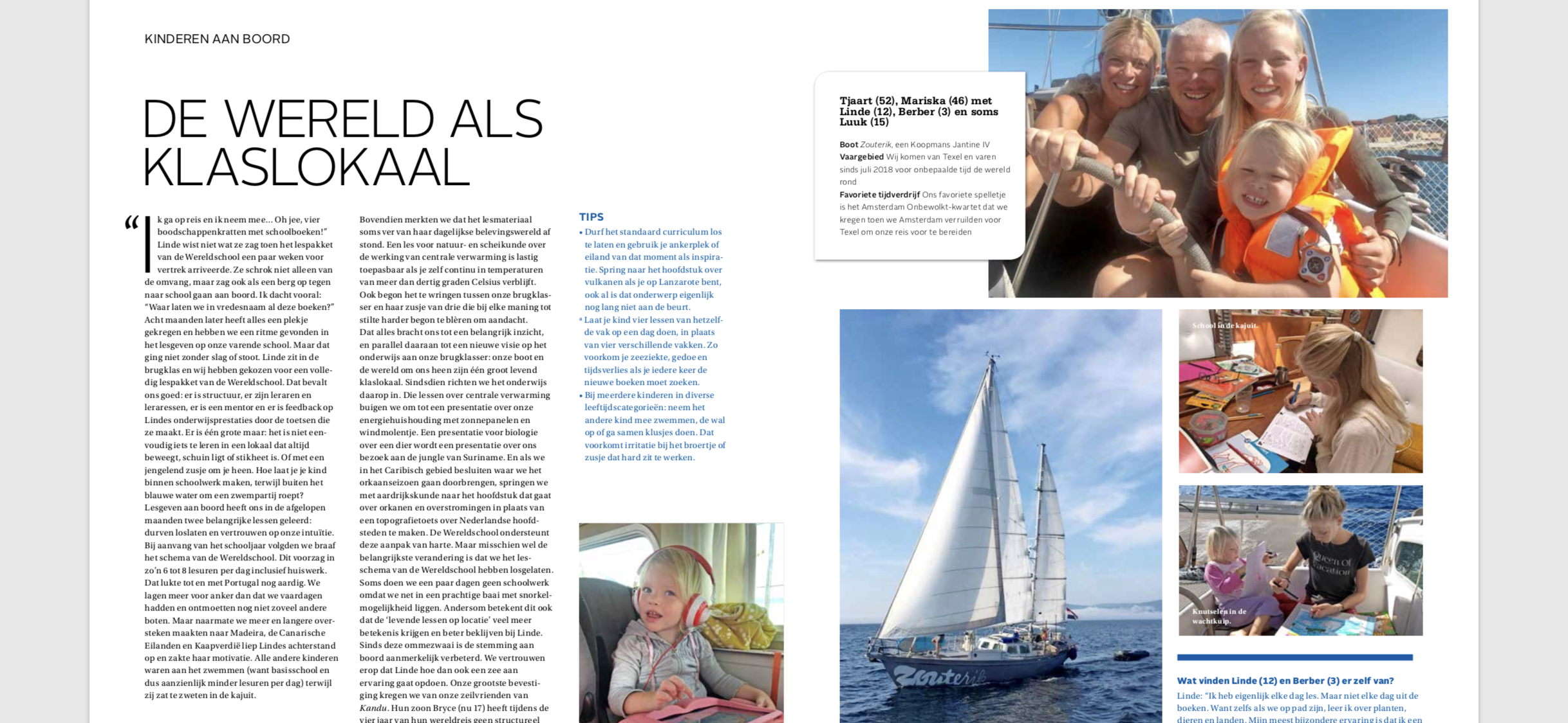 Artikel ZEILEN: De wereld als klaslokaal.