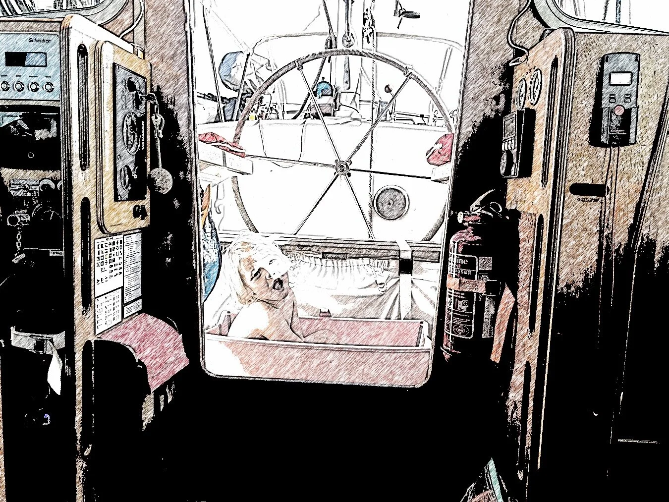 POLLY PORTSIDE - Polly on the high seas