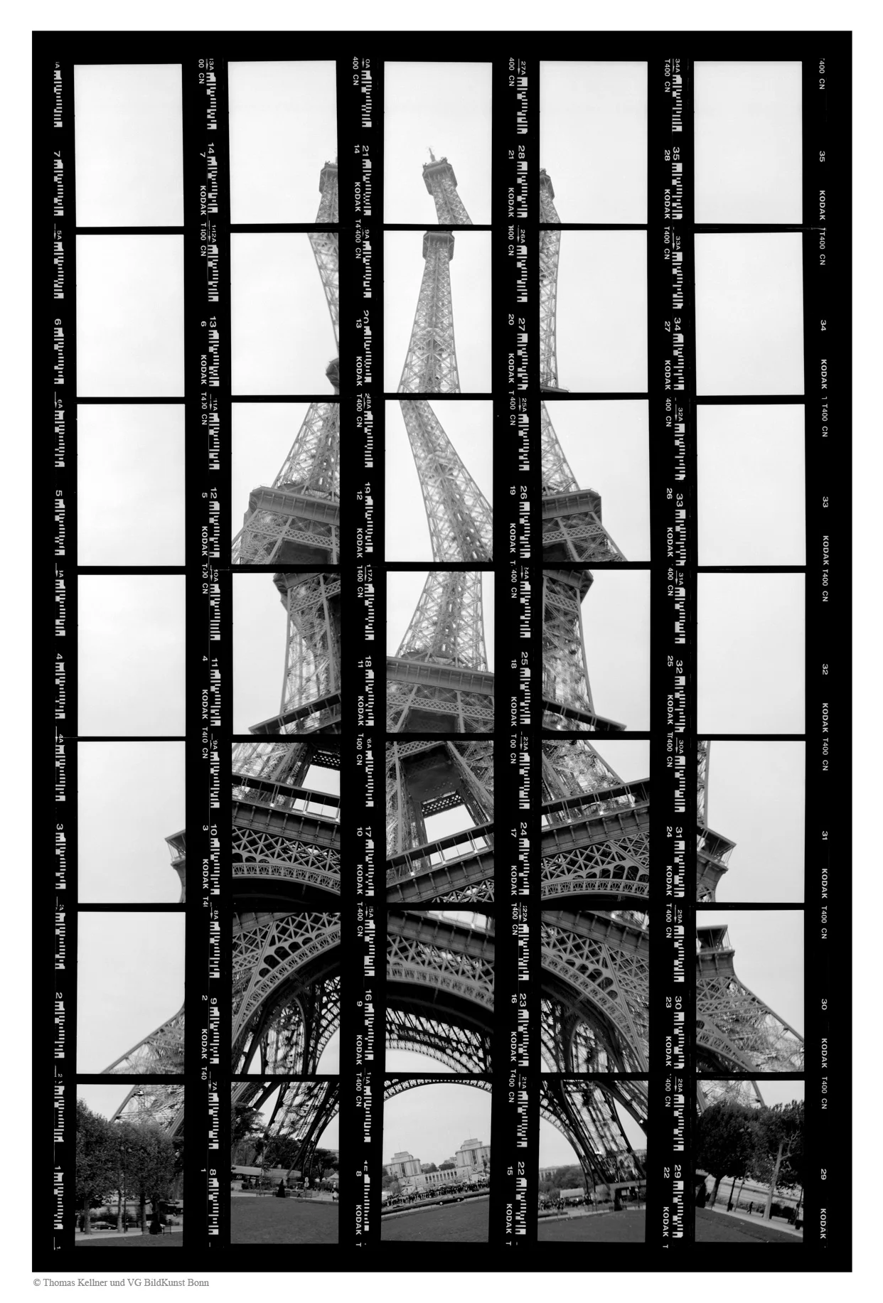 Paris, Tour Eiffel , 1997, BW-Print, 17,5cm x 27cm / 6,89" x 10,63"