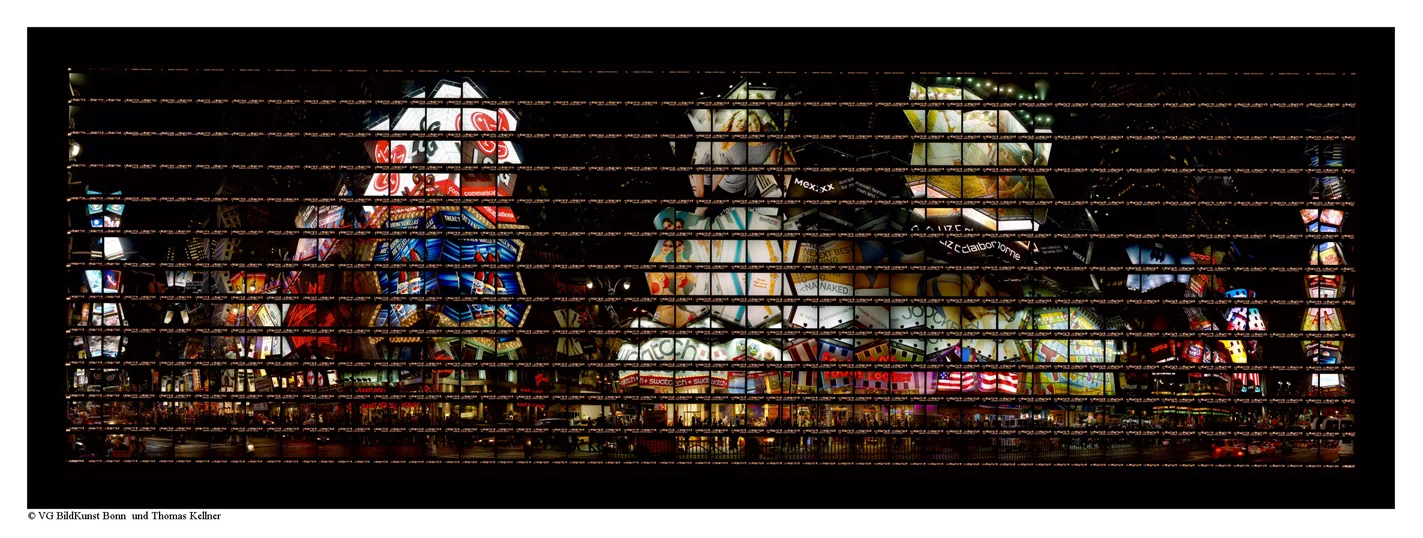 New York, Night at Times Square 20-23 p.m. , 2003, C-Print, 136,5, 42, 0,6, 93,25, 136,5cm x 42cm / 53,74" x 16,54"