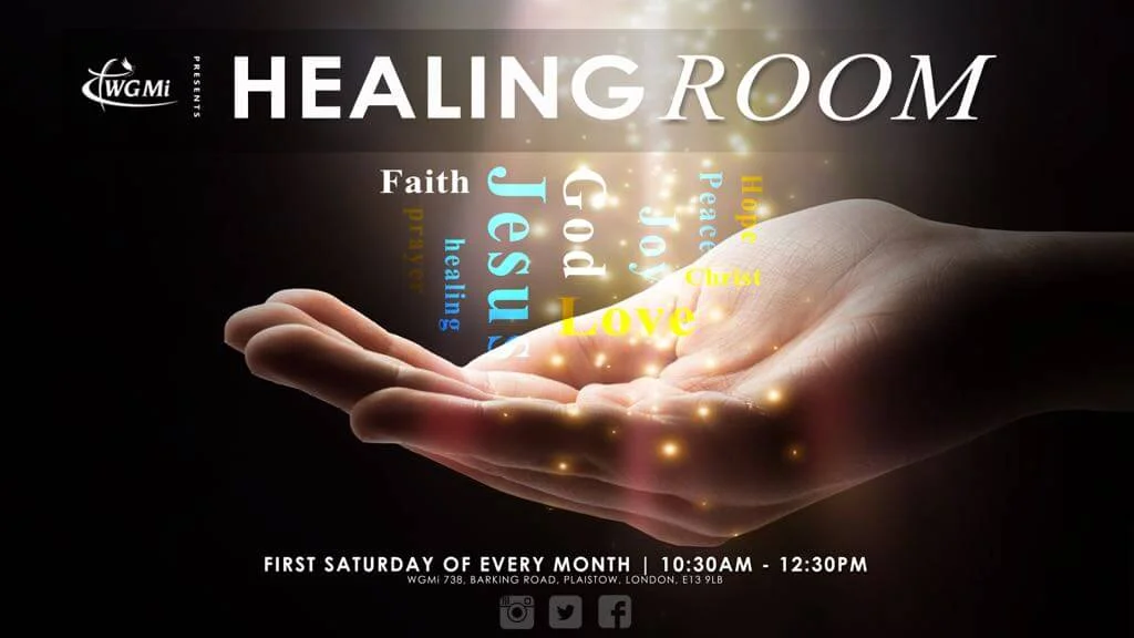 Healing Room: 10:30AM - 12:30AM