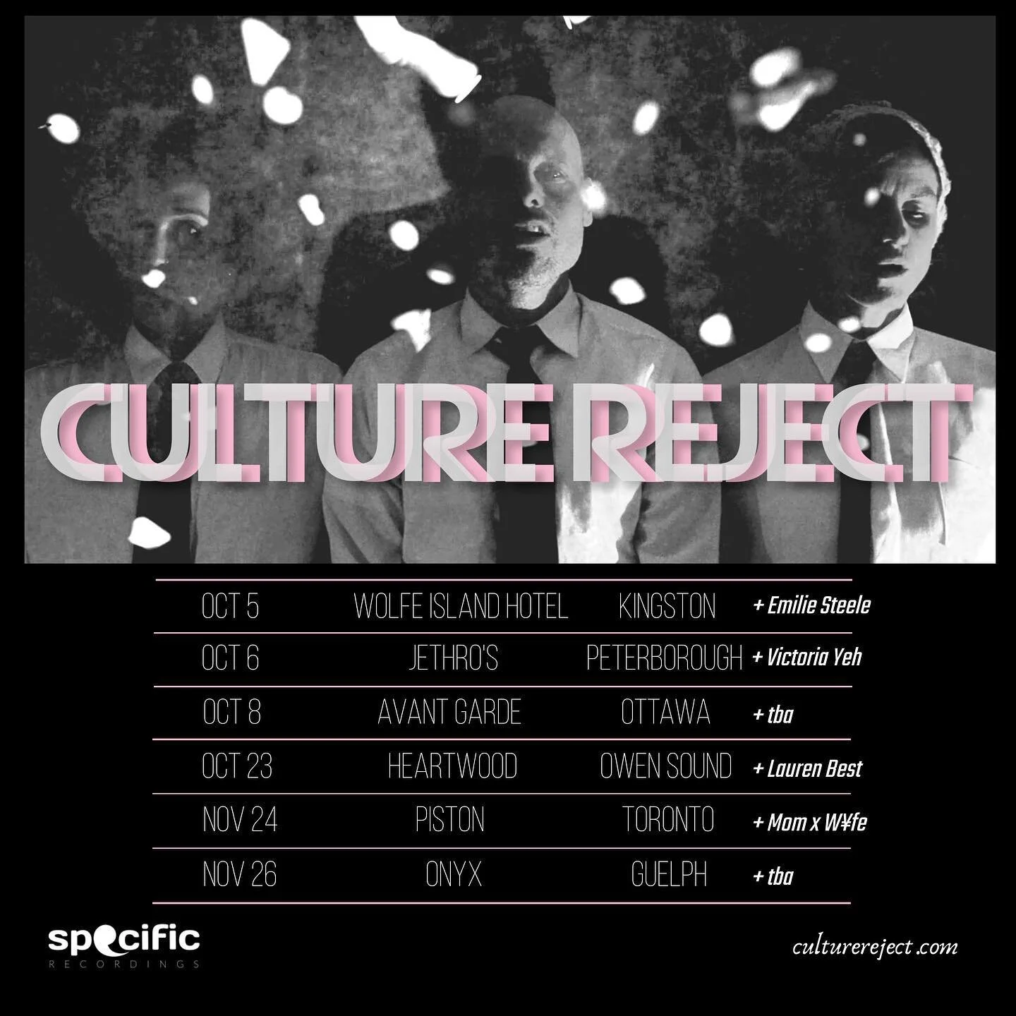 ONTARIO Tour dates ! Check in with us about details and accessibility. ❤️ 📸 @gerryrig