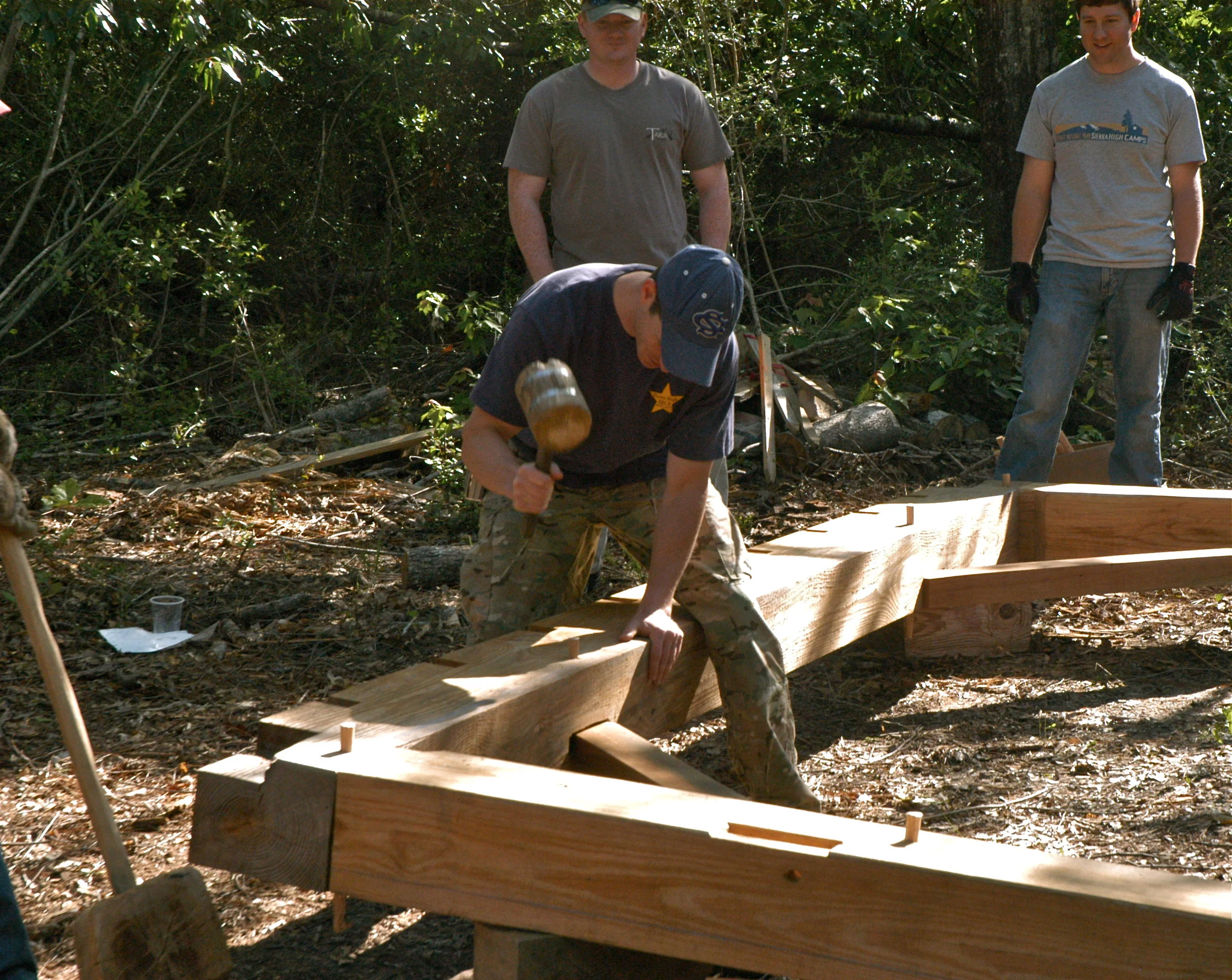 Drive Pegs to Join the Bents