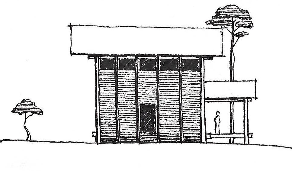 Piney Woods Cottage No. 2 Concept Sketch