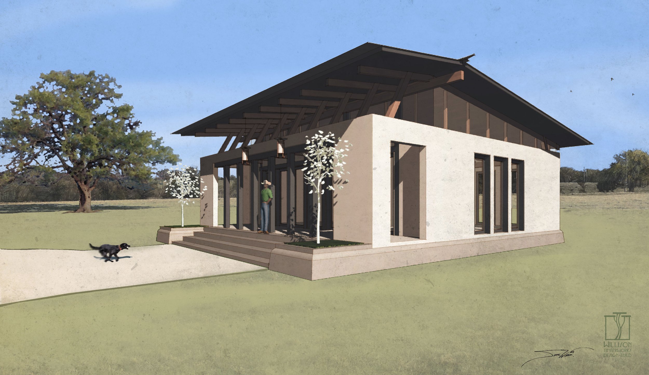 Texas Cottage No. 01 Concept Rendering