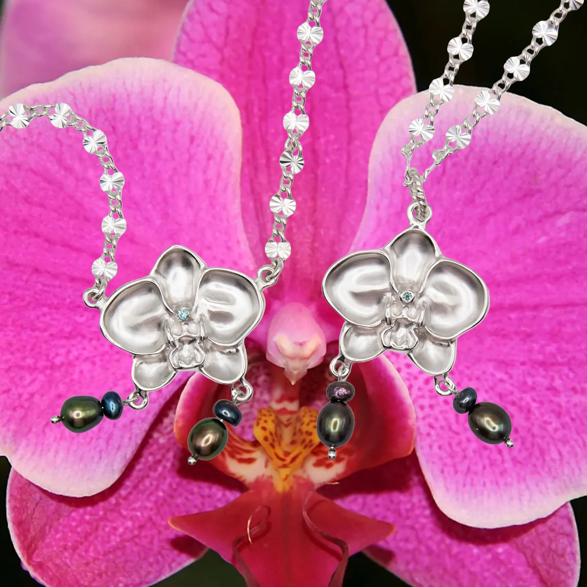 Orchid Necklace & Pendant