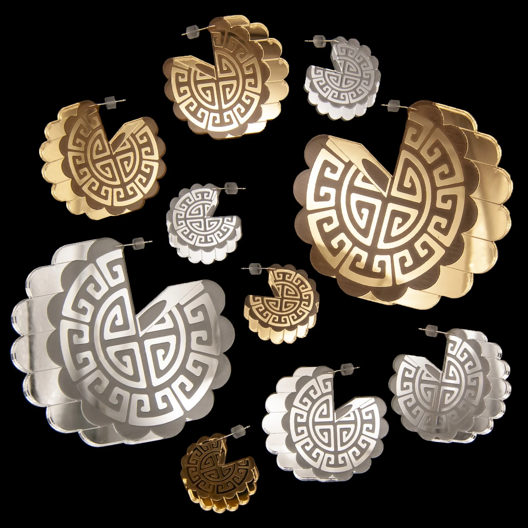 Mooncake Earrings [New & Improved]