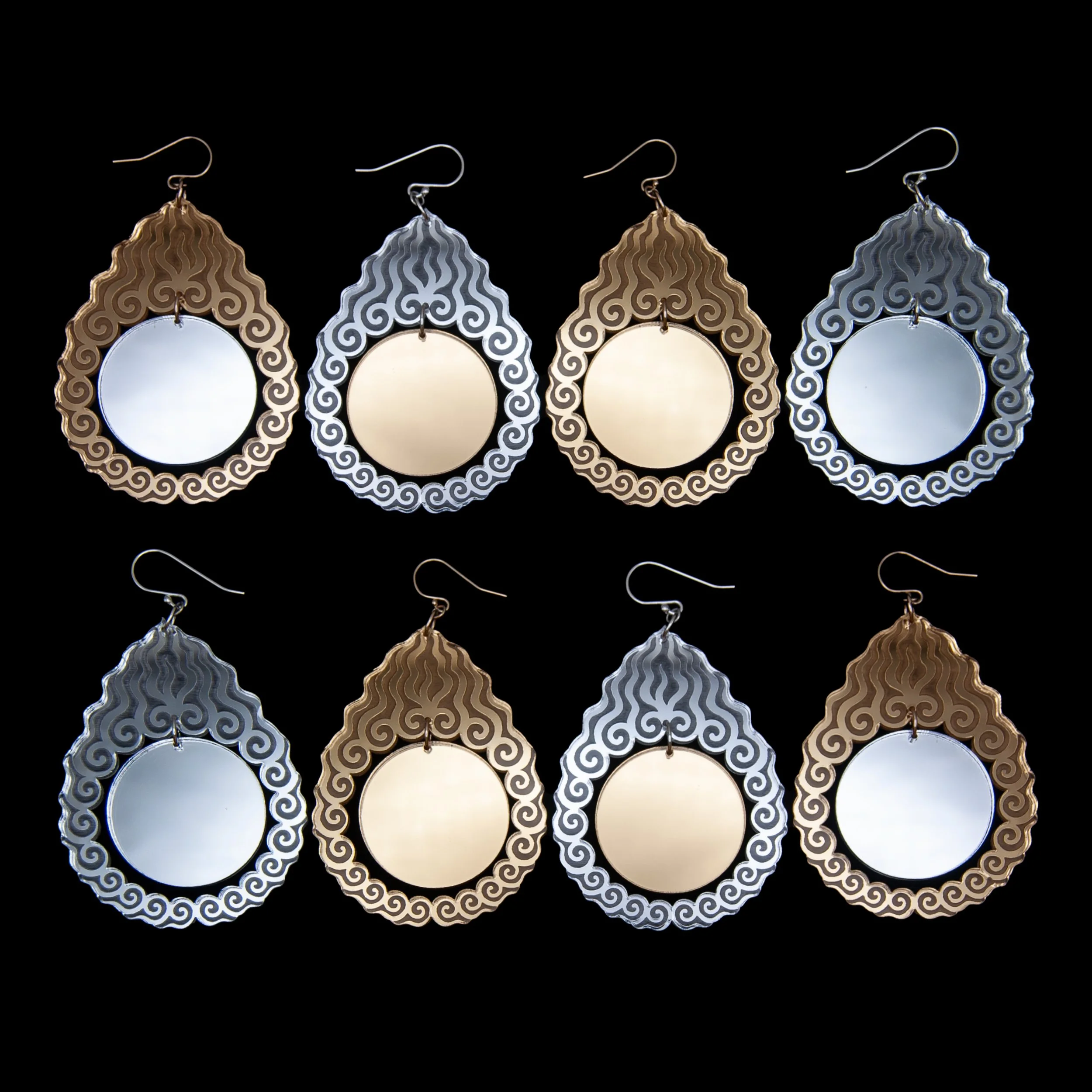 Flaming Pearl Earrings