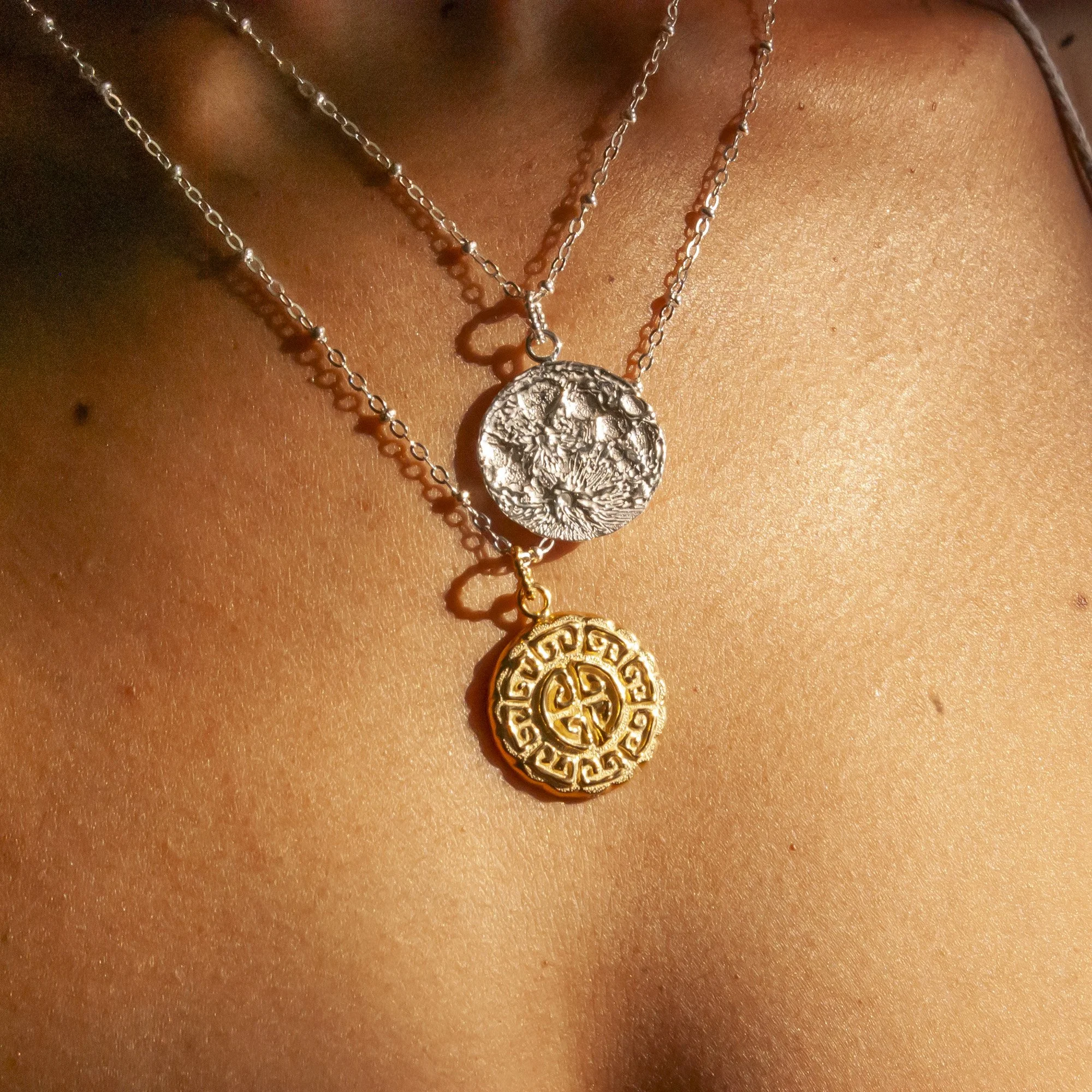 MoonCake MoonCoin Double-Sided Pendant