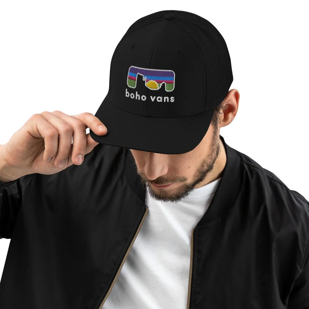 Boho Valley Trucker Cap — Boho Camper 