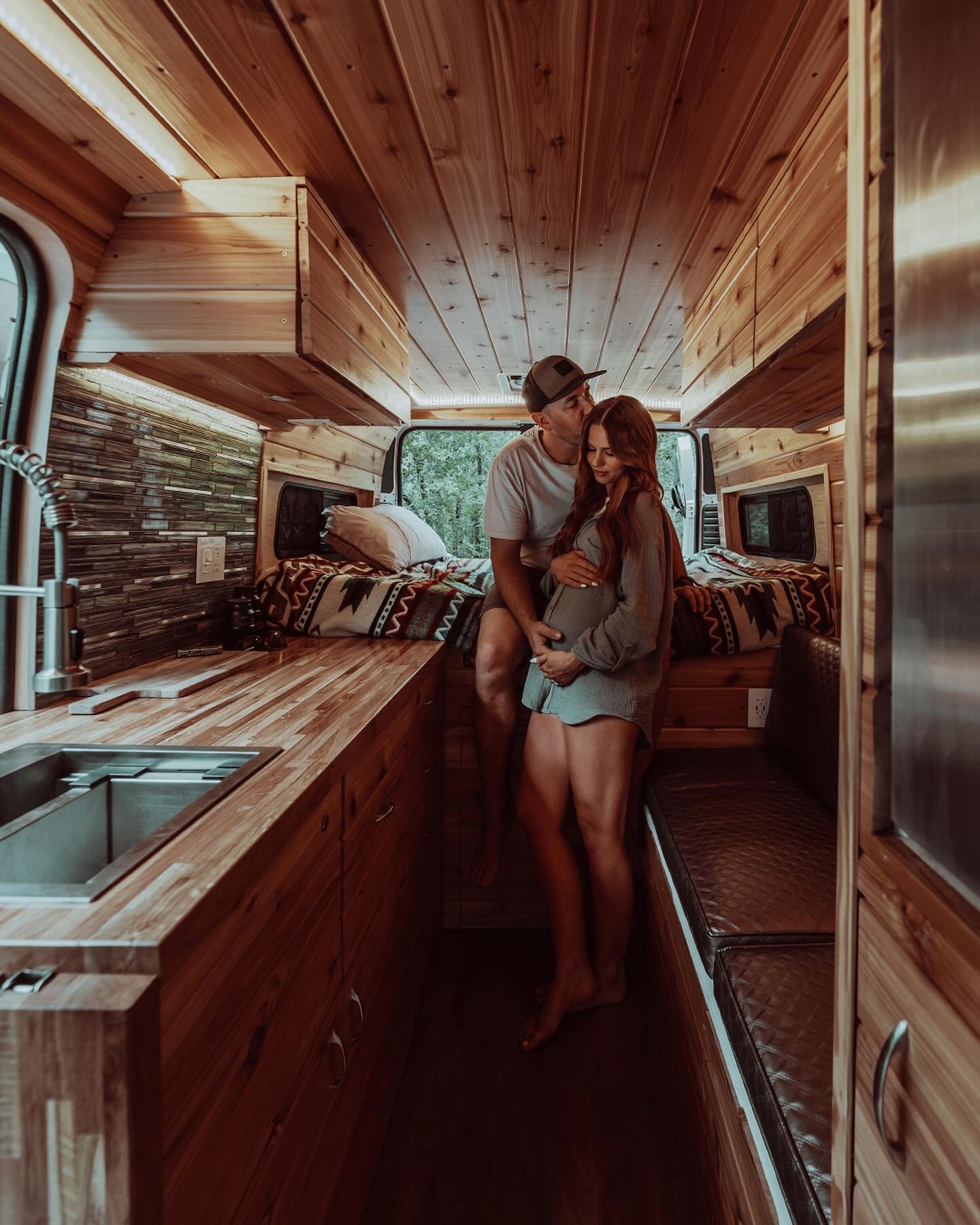 POV: you decide to take a camping trip in a cozy van for your babymoon 🌙 Would you do this? 🏕️

#vanconversion #babymoon #vanlife