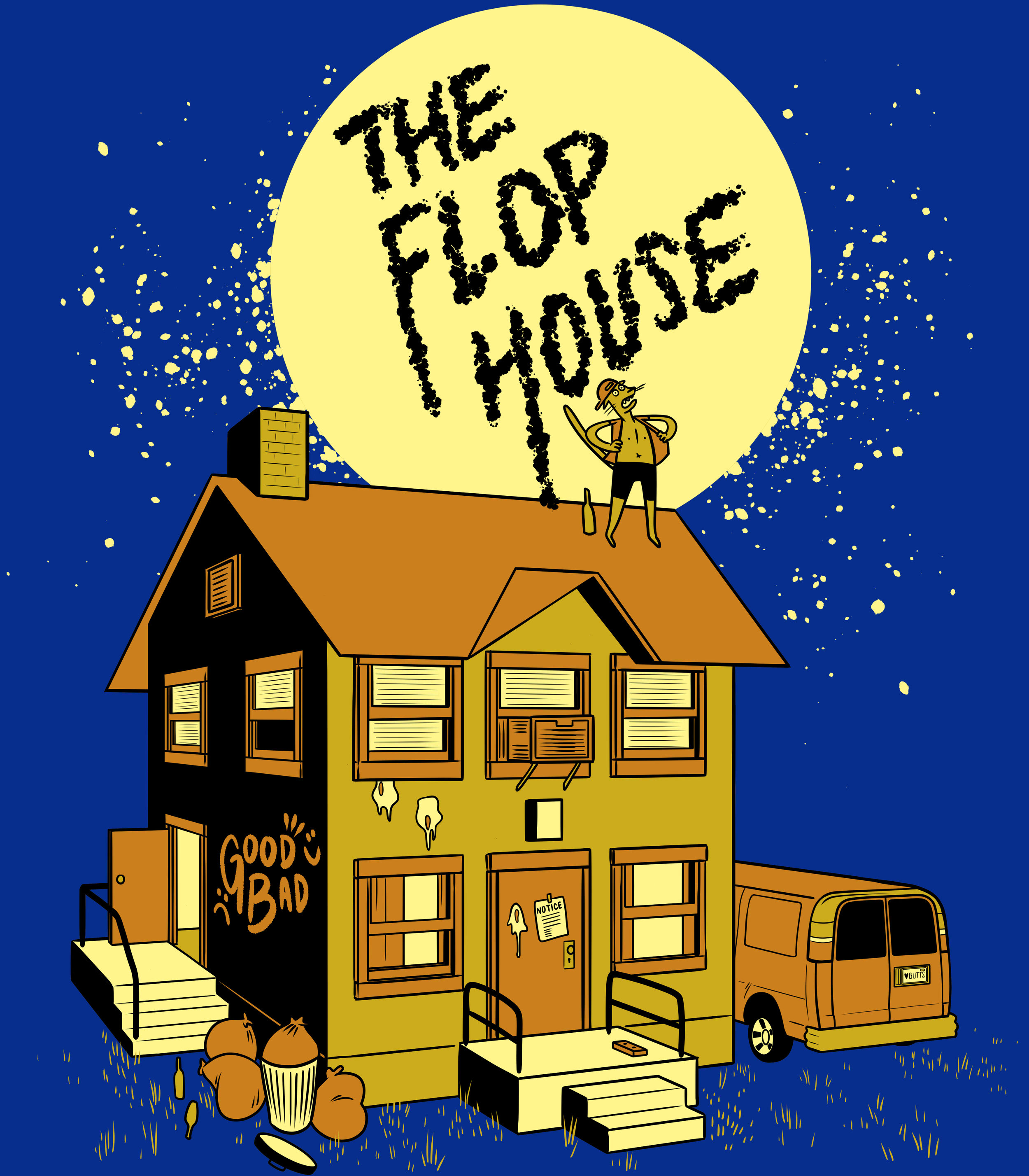 The Flop House Podcast T-Shirt Design