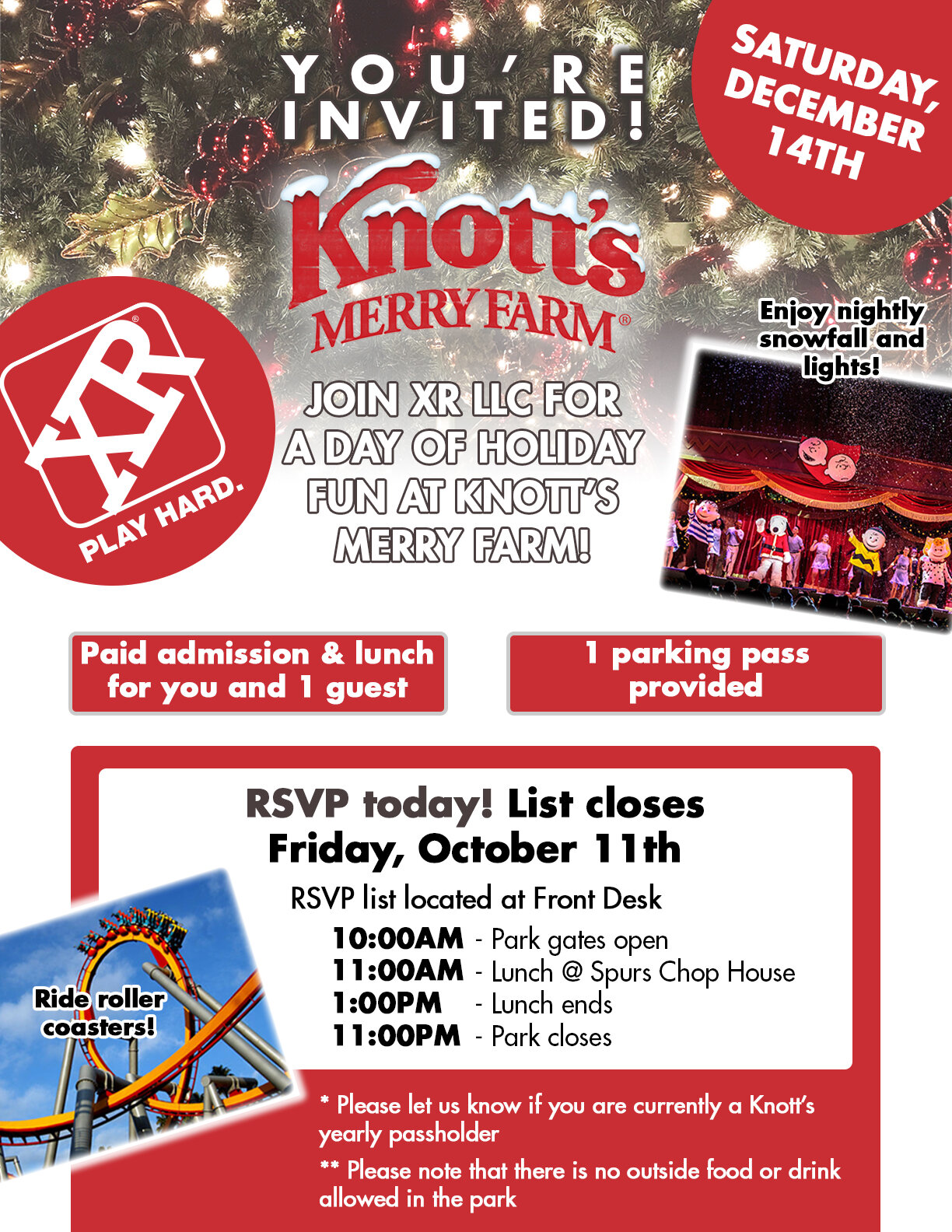 Flier - Holiday company event invitation