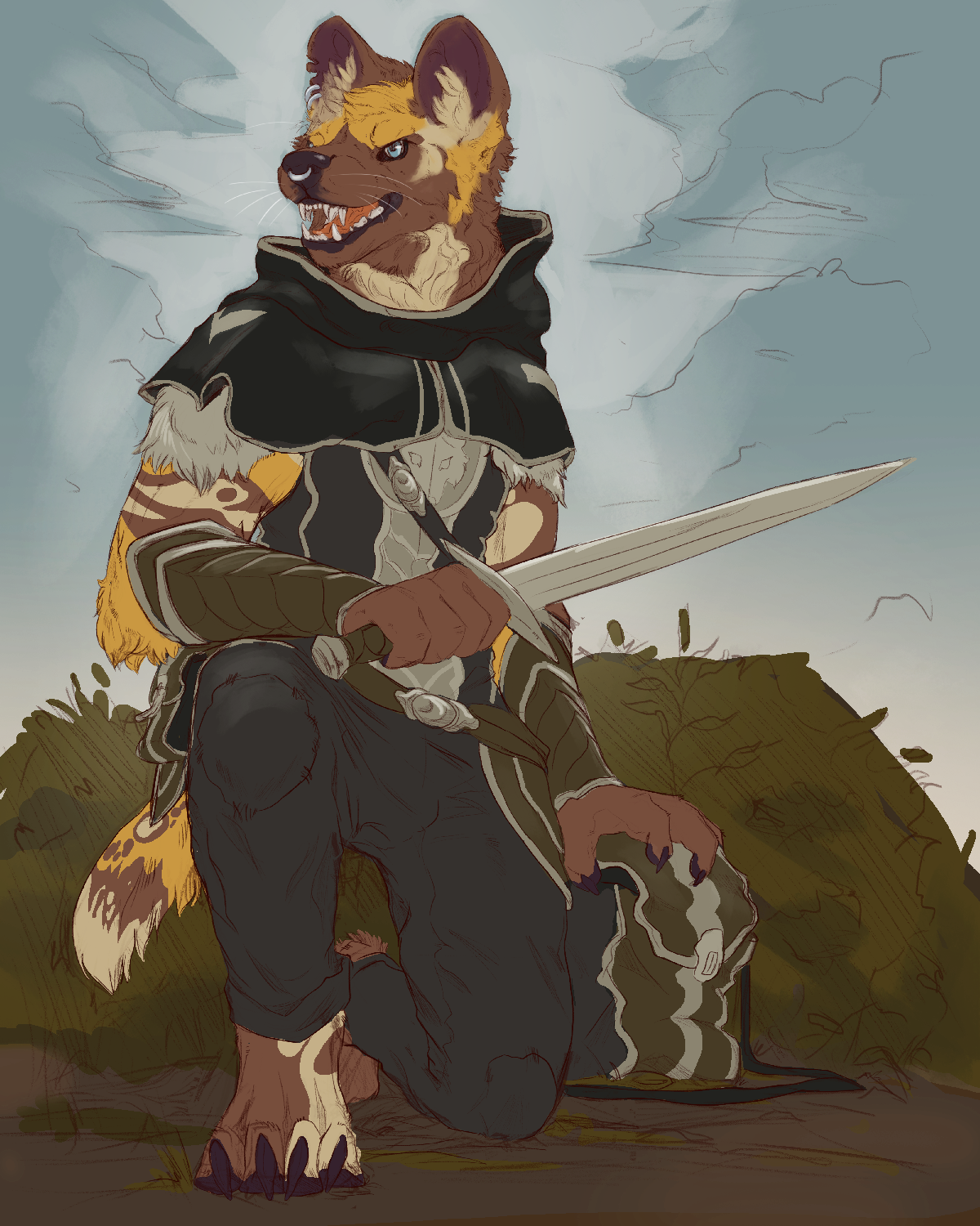 Flat Colors: $150 – Half or full body poses – Finished size 5″x7″ – Because this type of commission is fairly quick and rough, no edits to the rough sketch are offered