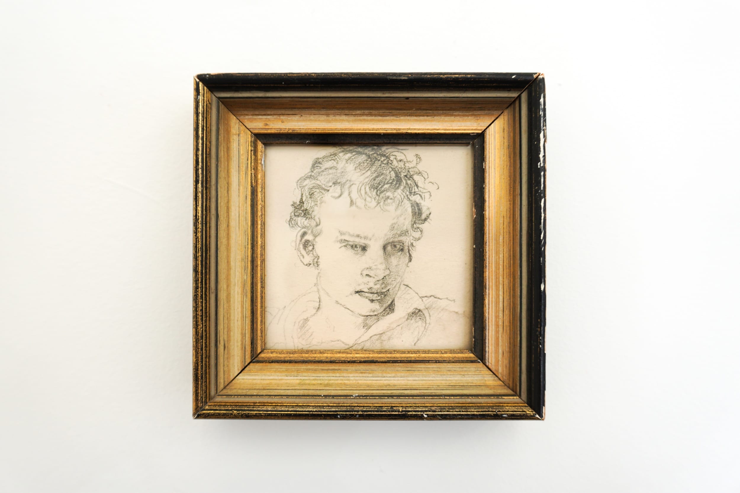  Curt McDowell  George , 1974 Graphite on paper 4 x 4 inches 
