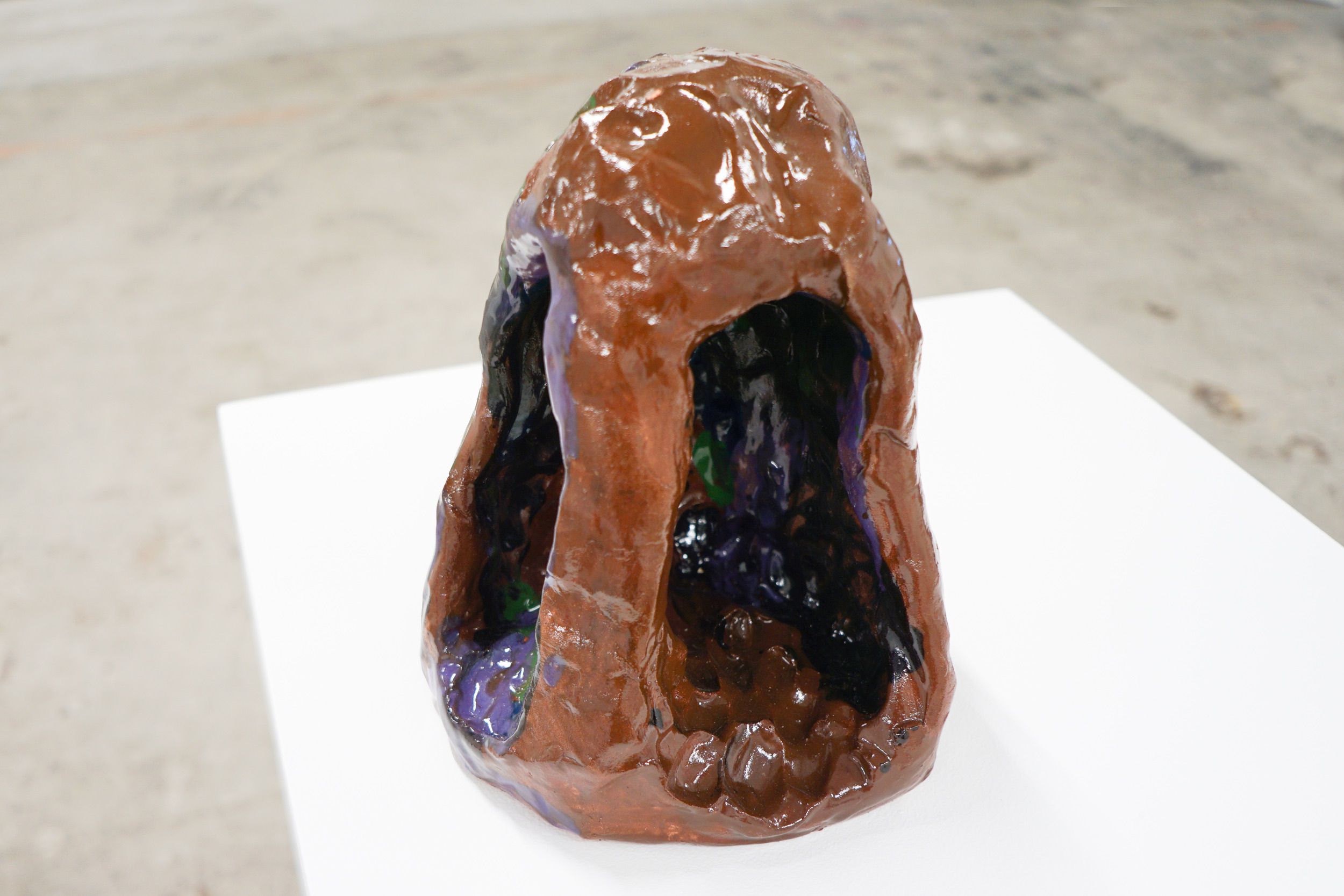  Lee Maida  Empty Grotto , 2016 Glazed ceramic 9.5 x 8 x 7 inches 