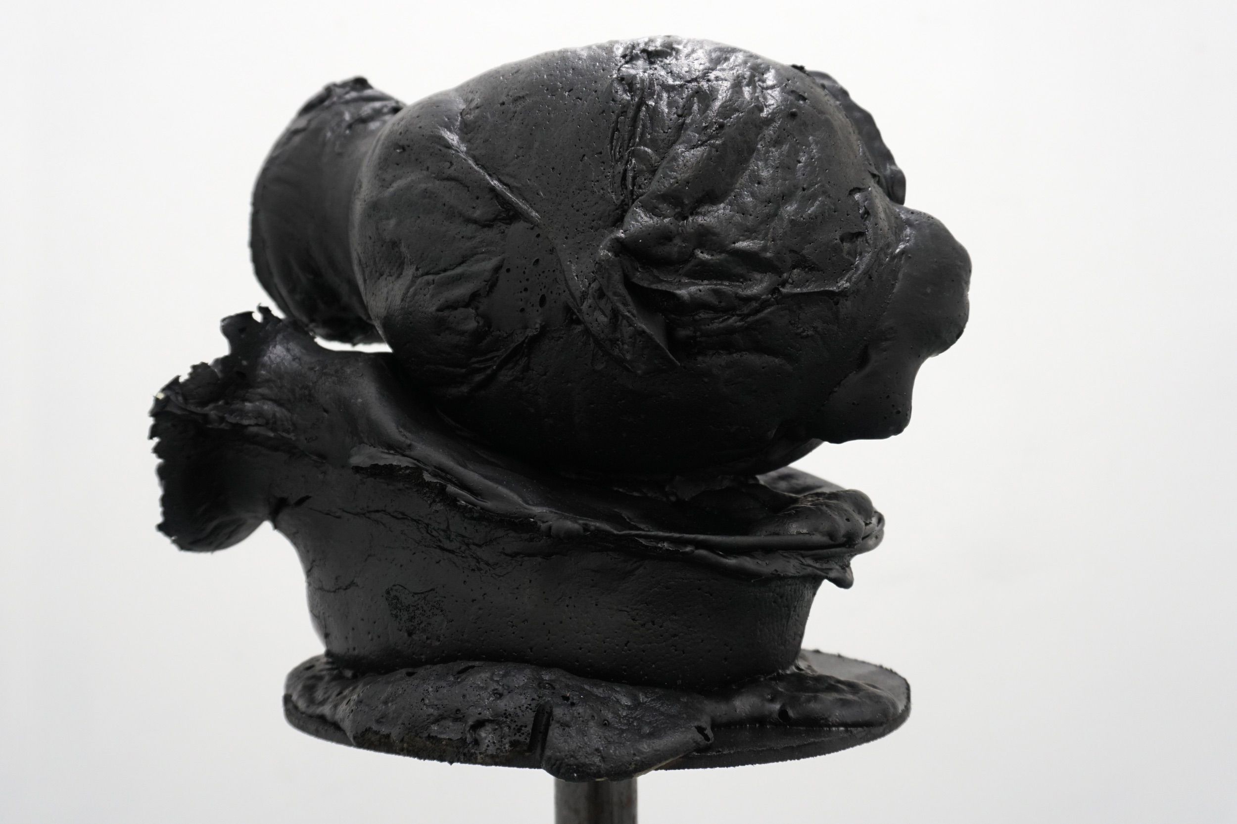  Brandon Ndife  Two Blacks , 2018 (detail) Cast foam and rubber 40 x 12 x 8 inches 