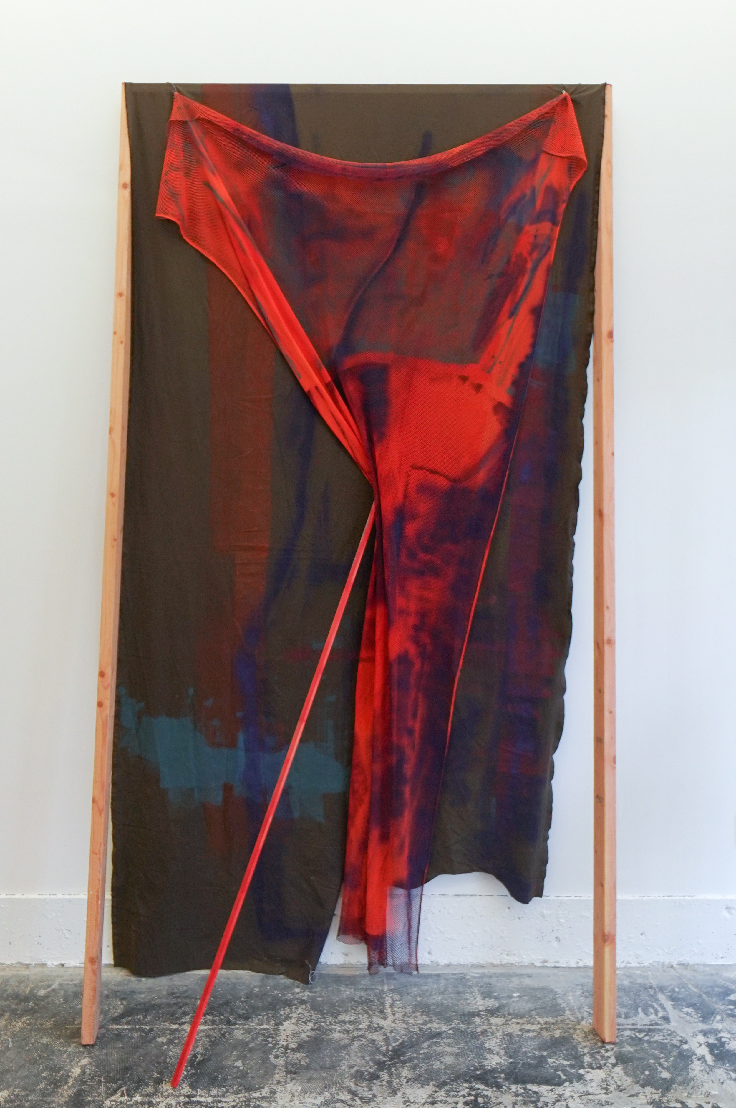  Cybele Lyle  The Desert in Four Parts (6) , 2018 Fabric, paint, wood 10 x 5 feet 
