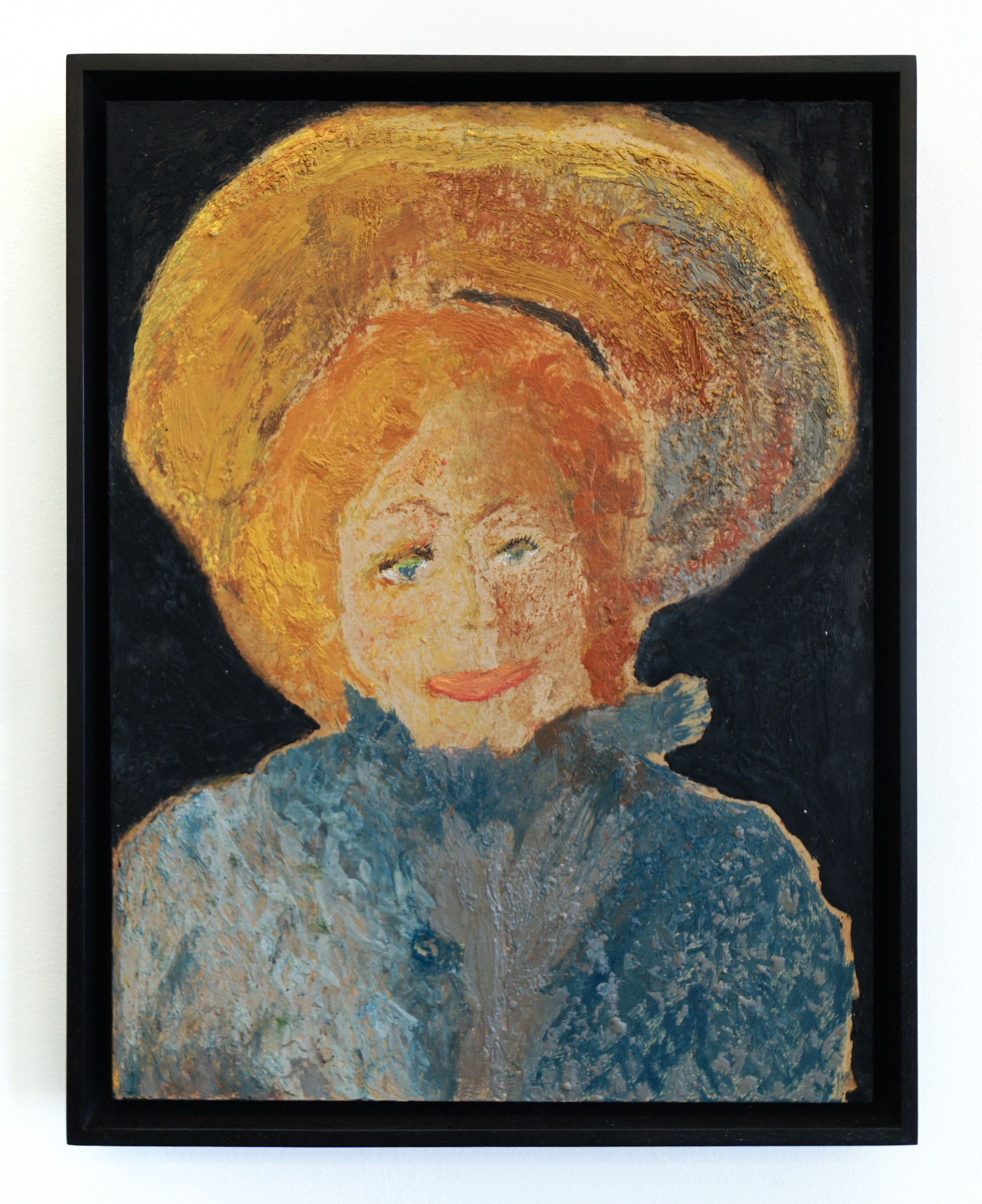  Gertrud Parker  Untitled Self-Portrait , 2018 Encaustic on panel 18.25 x 14 inches 