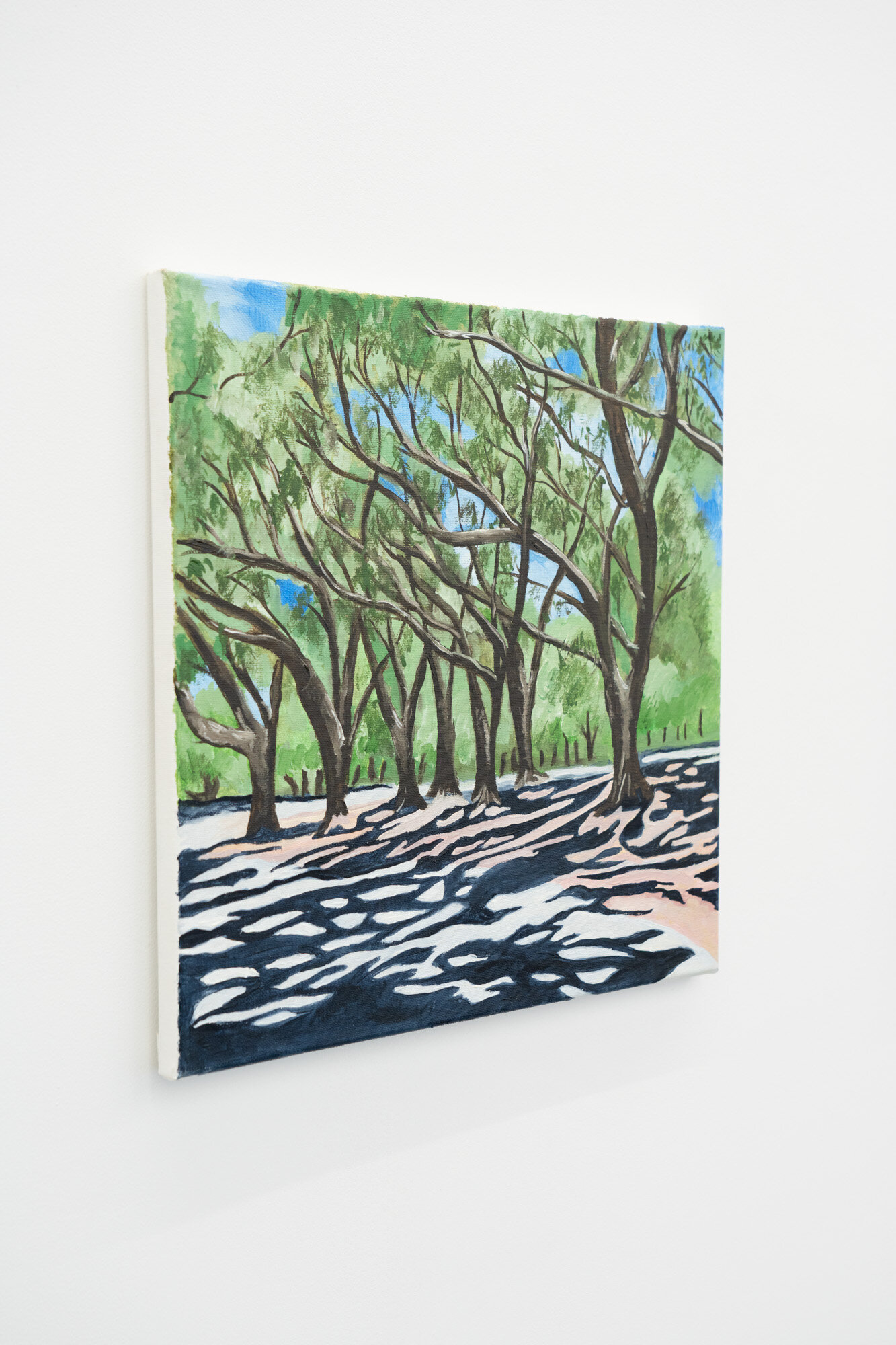  Shana Sharp  The Grove , 2019 Oil on canvas 14 x 14 inches 