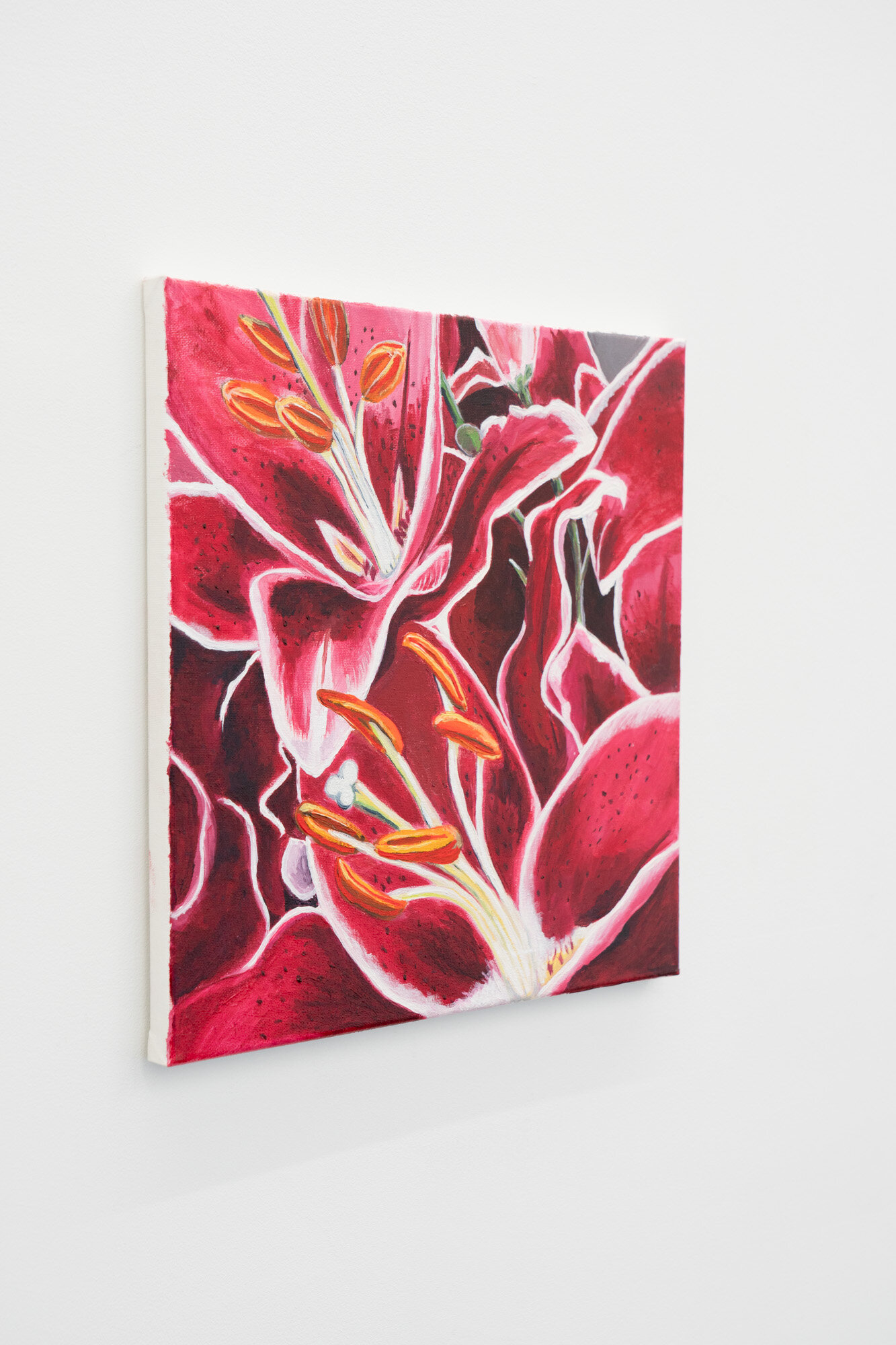  Shana Sharp  Lilies , 2019 Oil on canvas 14 x 14 inches 