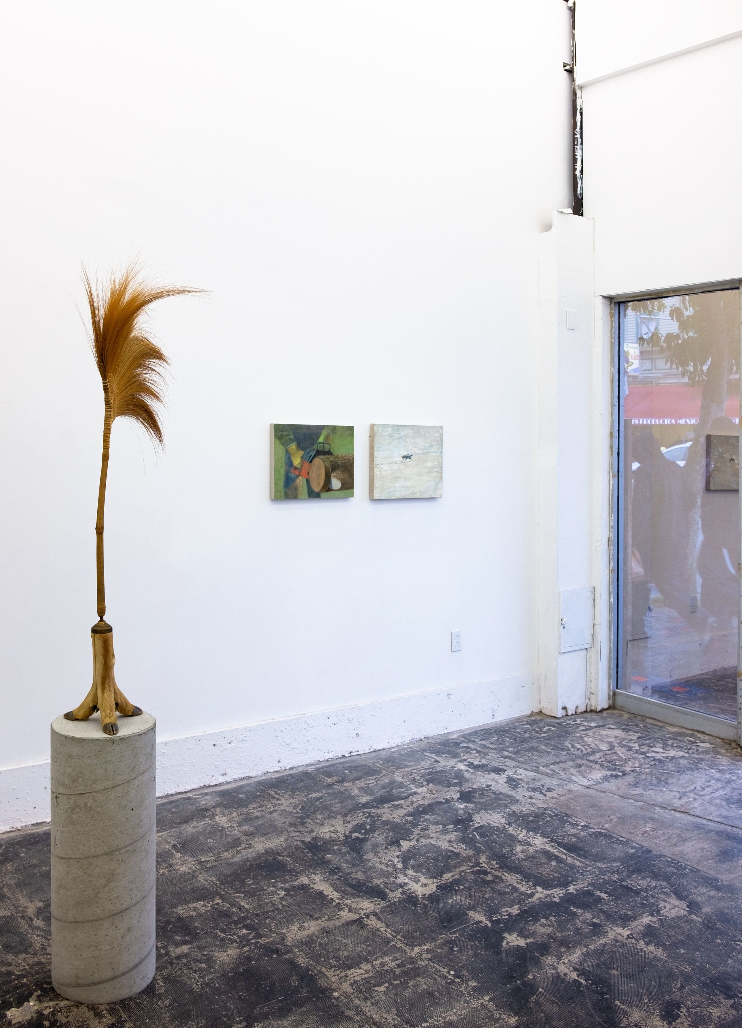 installation view: Hugo Montoya (l) &amp; Katelyn Eichwald (r)