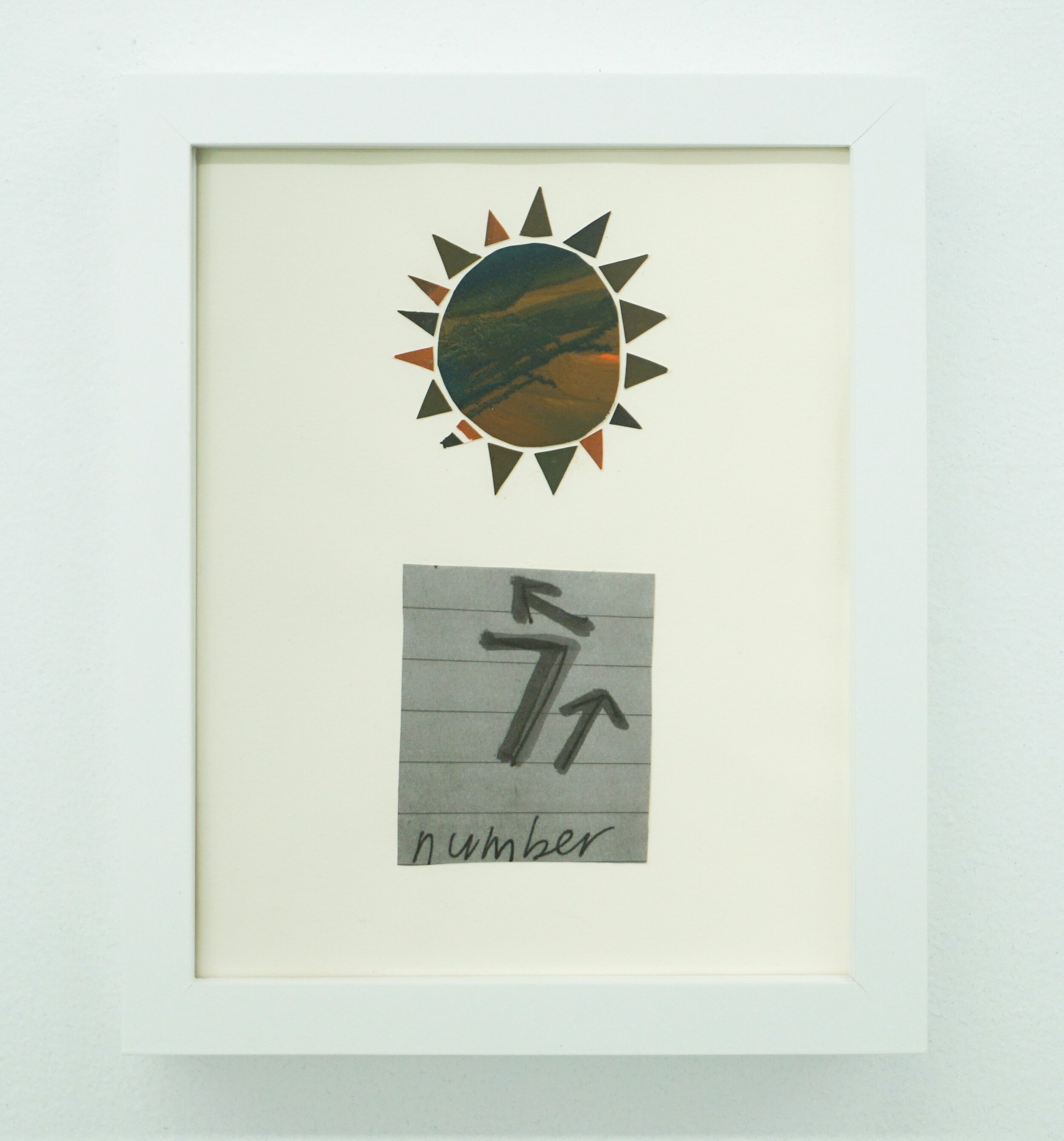 Justine Rivas  'Number', 2021  Collage on paper 9.5 x 7.5 inches