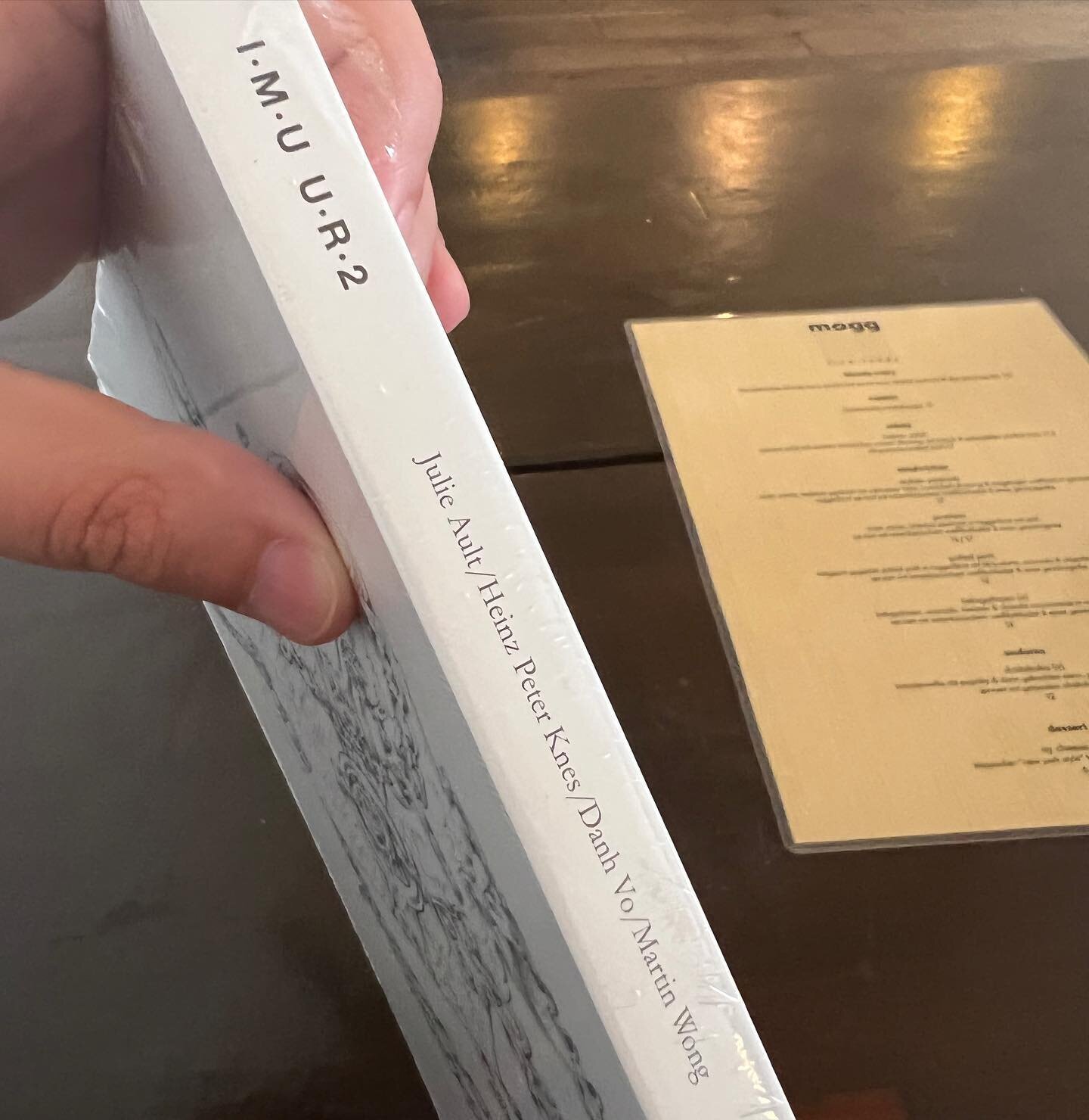 We found a copy of a much-coveted book, a catalogue of an exhibition at Buchholz with Julie Ault, Heinz Peter Knes, Dahn Vo, and Martin Wong.

Jackie tells me it&rsquo;s 3am back home, but you&rsquo;ve exactly 45 minutes to let me know you want the o