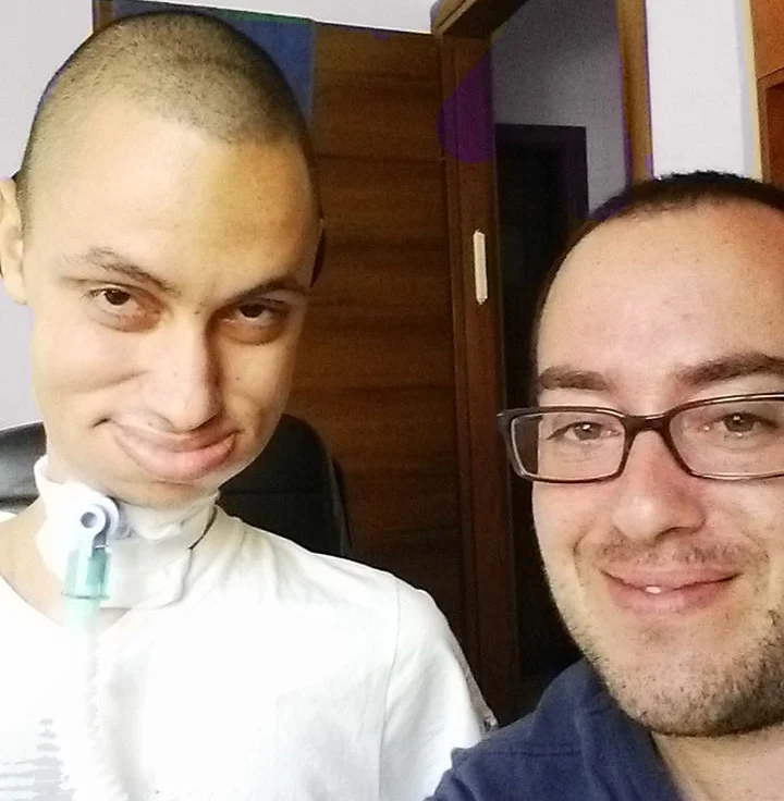 Itai Kornberg, CTO, with his friend Asher (of blessed memory)