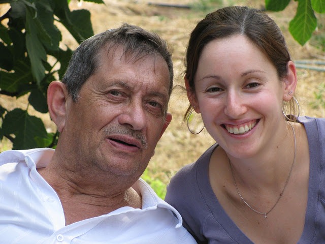 Tal Kellner with her grandfather Avshalom (of blessed memory)