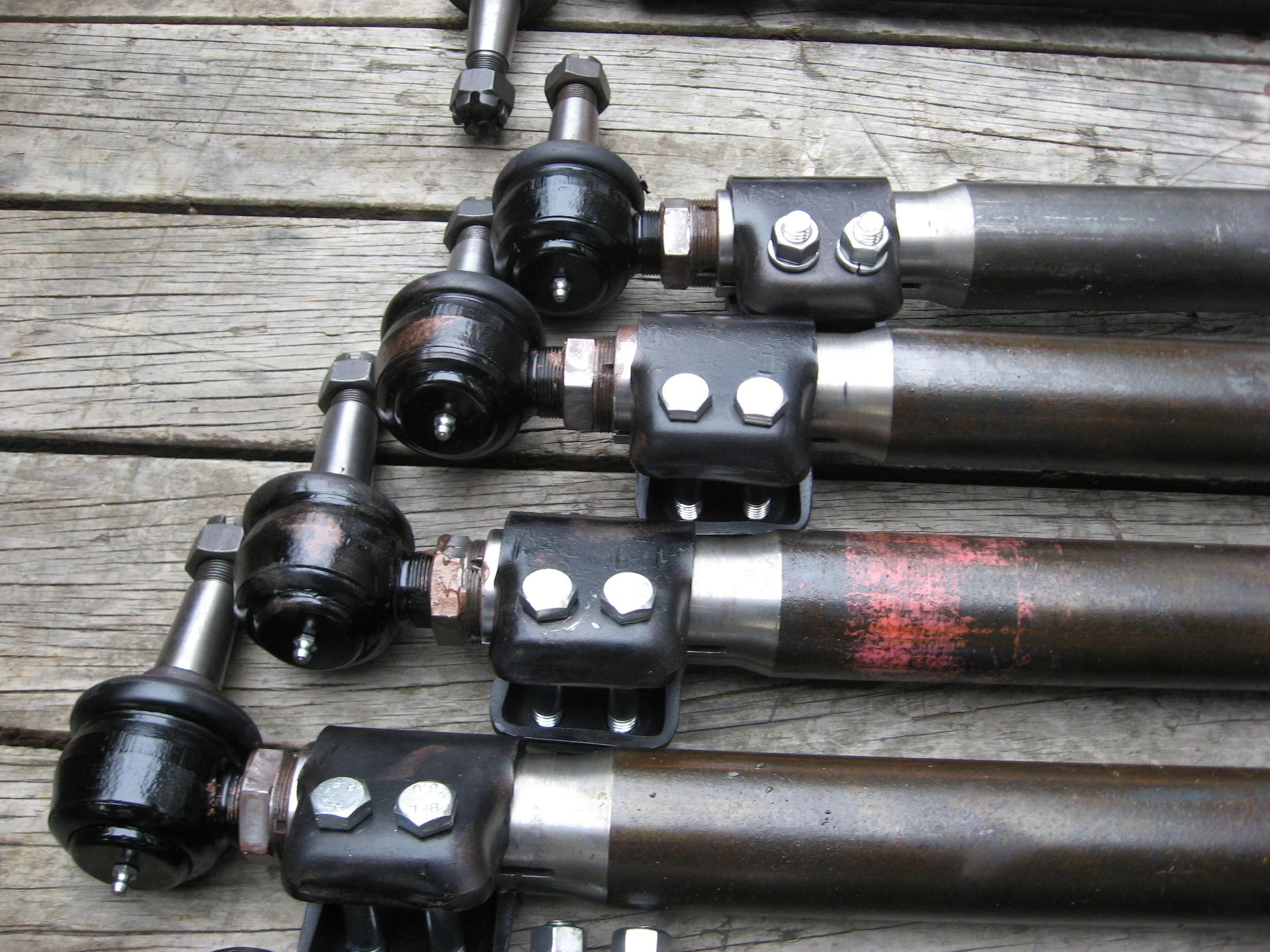 Steering links complete with new double clamps