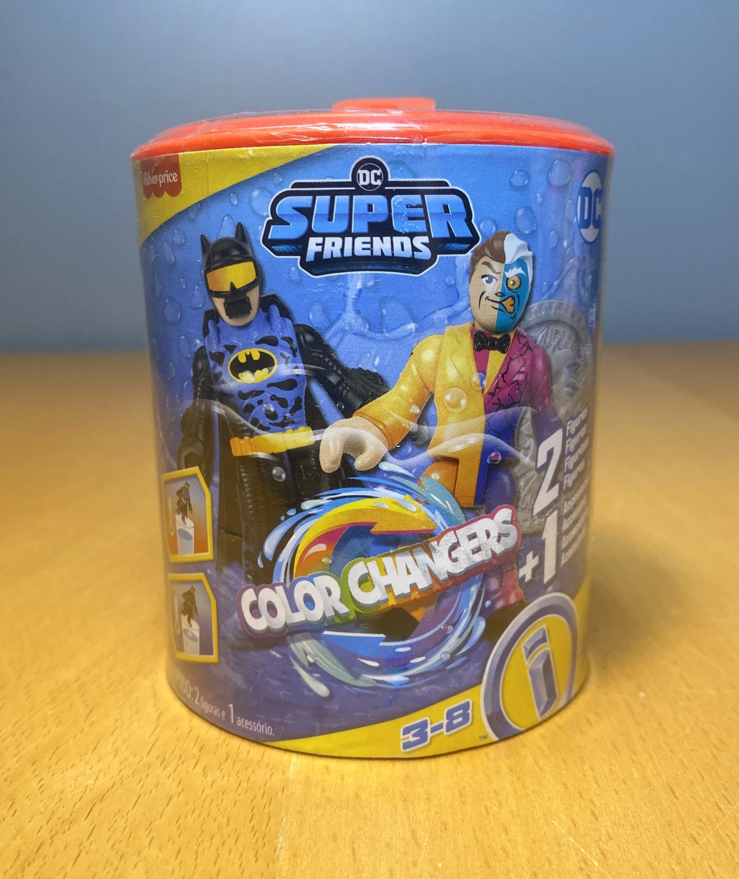 Imaginext DC Super Friends Batman Figure Set with Two-Face and Color-Changing Action