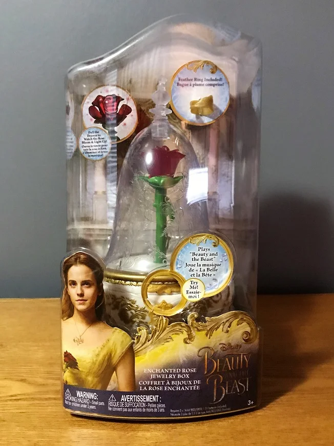 Disney Beauty & The Beast Enchanted Rose Jewelry Box  Toys 'N Little  Treasures